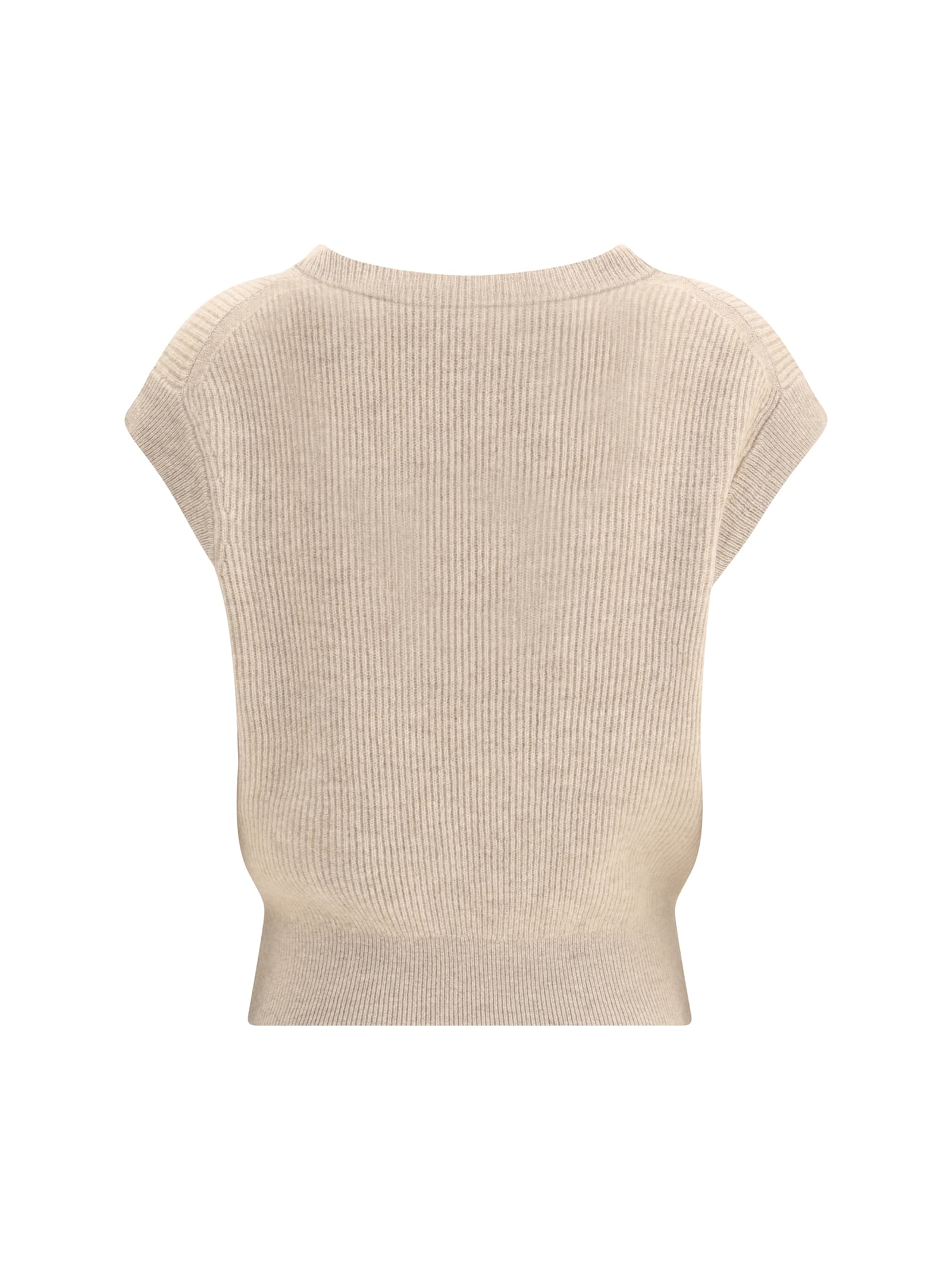 Guest In Residence Women Ribbed Vest In Neutral