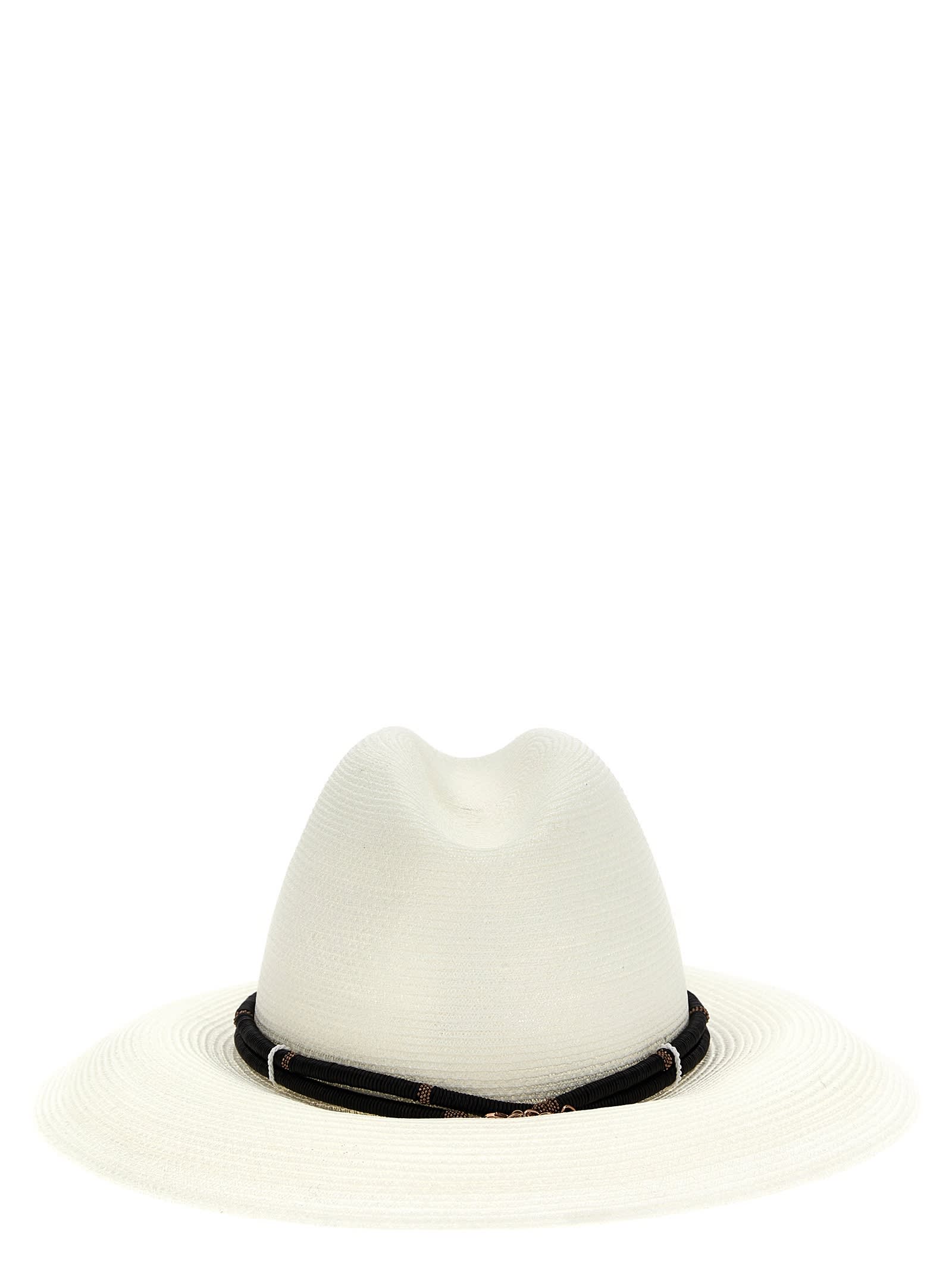Brunello Cucinelli Fedora Hemp In Neutral
