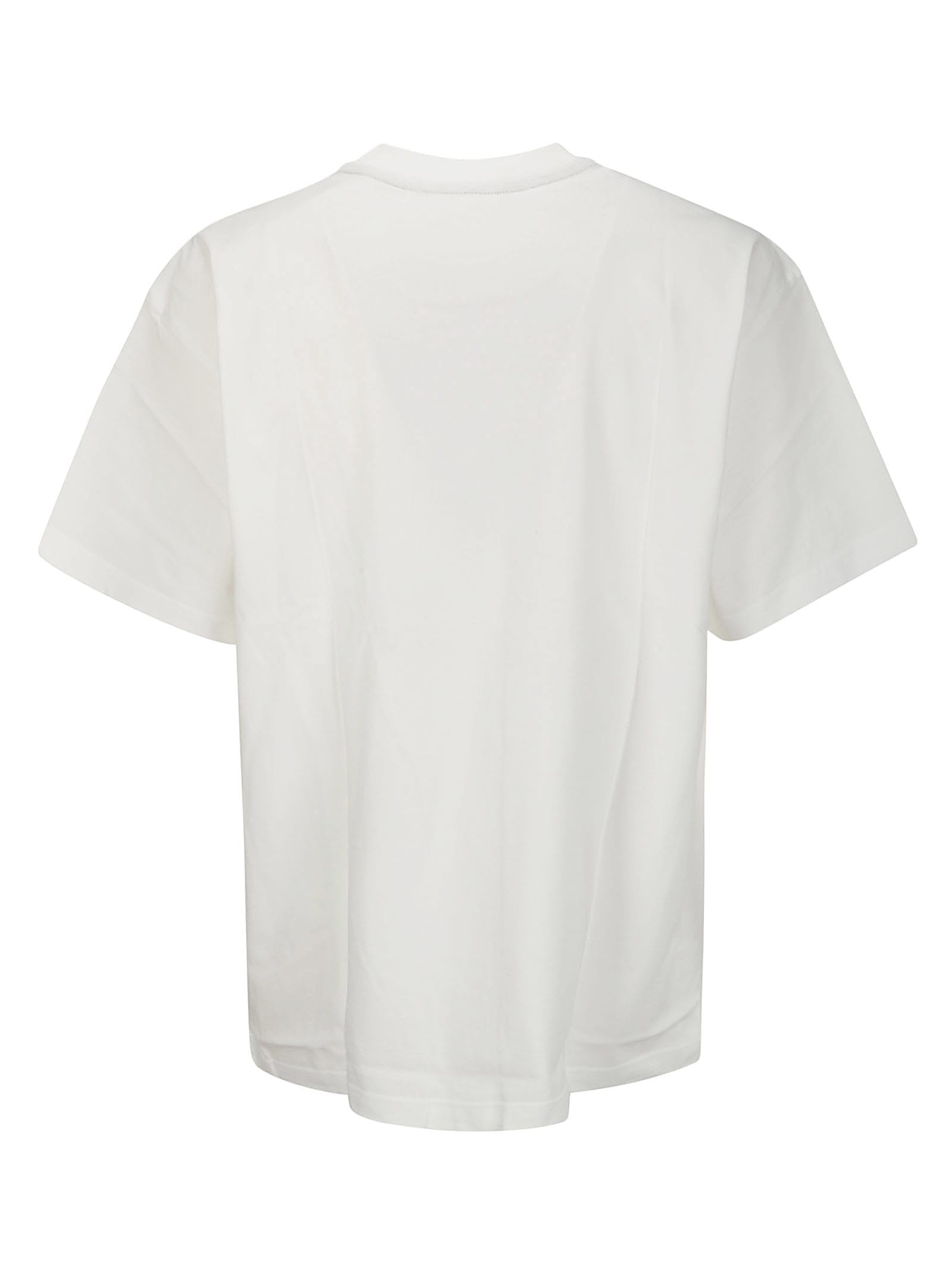 Shop Y/project Evergreen Pinched Logo T-shirt In Evergreen Optic White