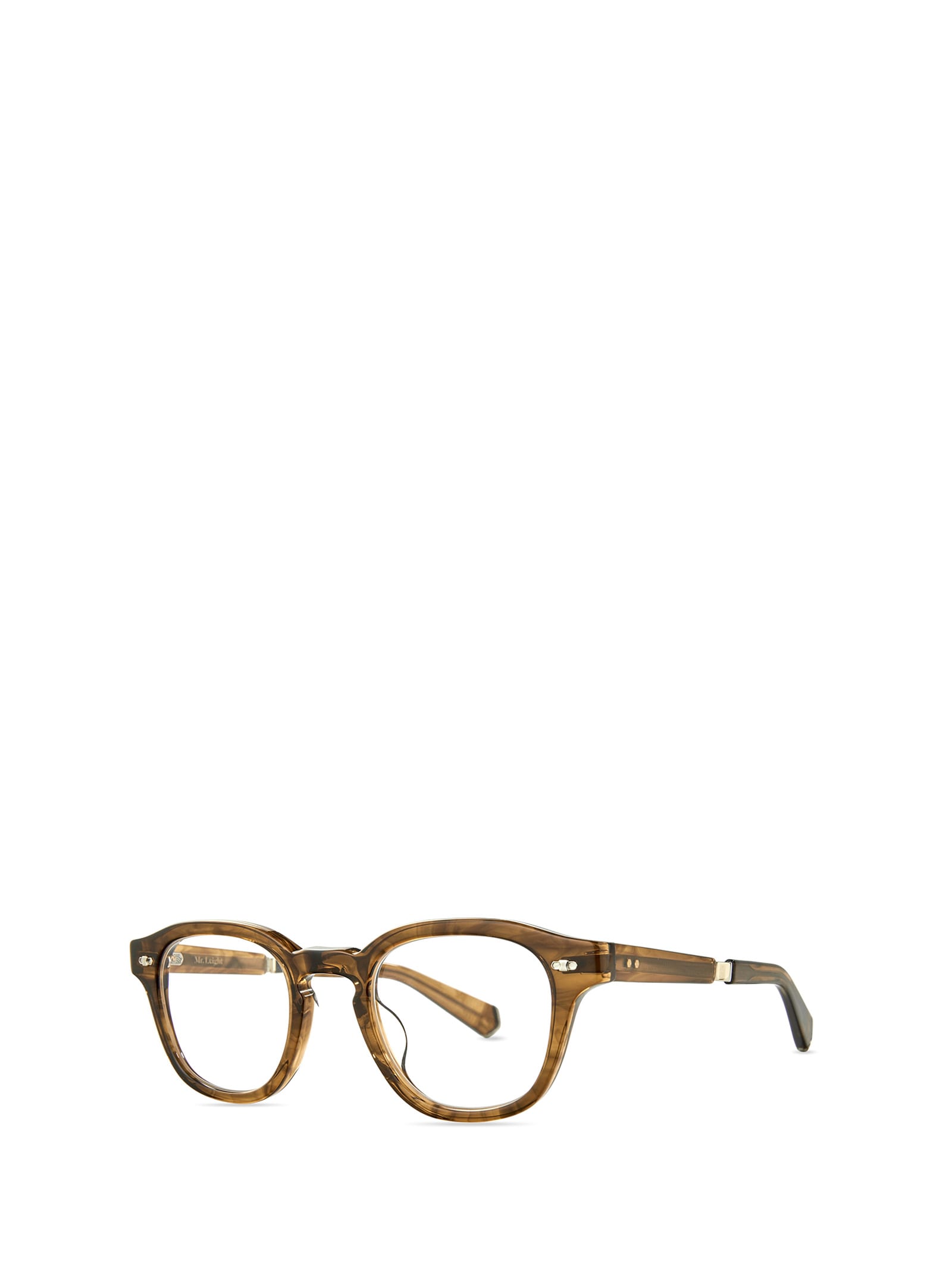Shop Mr Leight James C Marbled Rye-white Gold Glasses