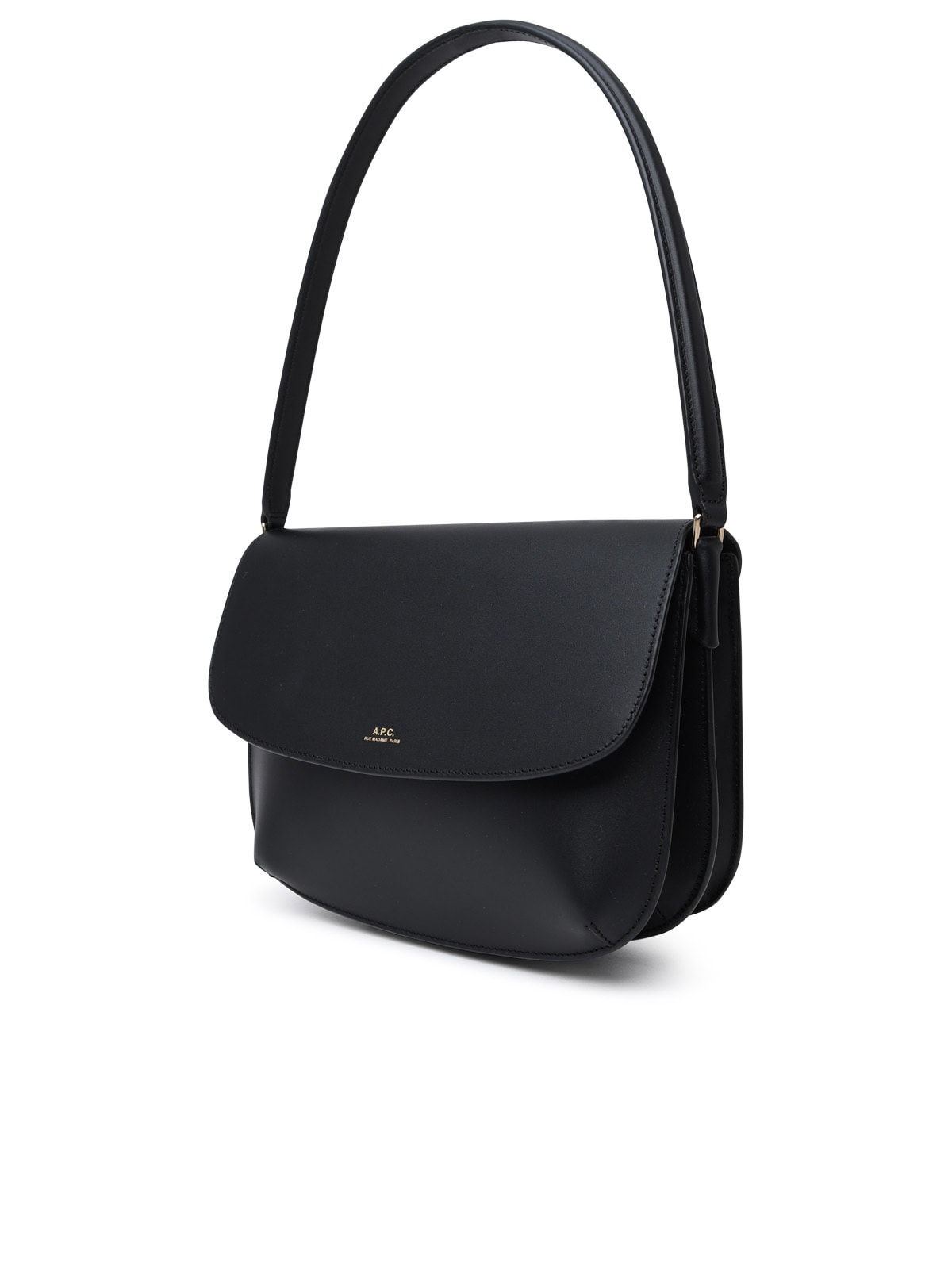 Shop Apc Sarah Black Leather Bag