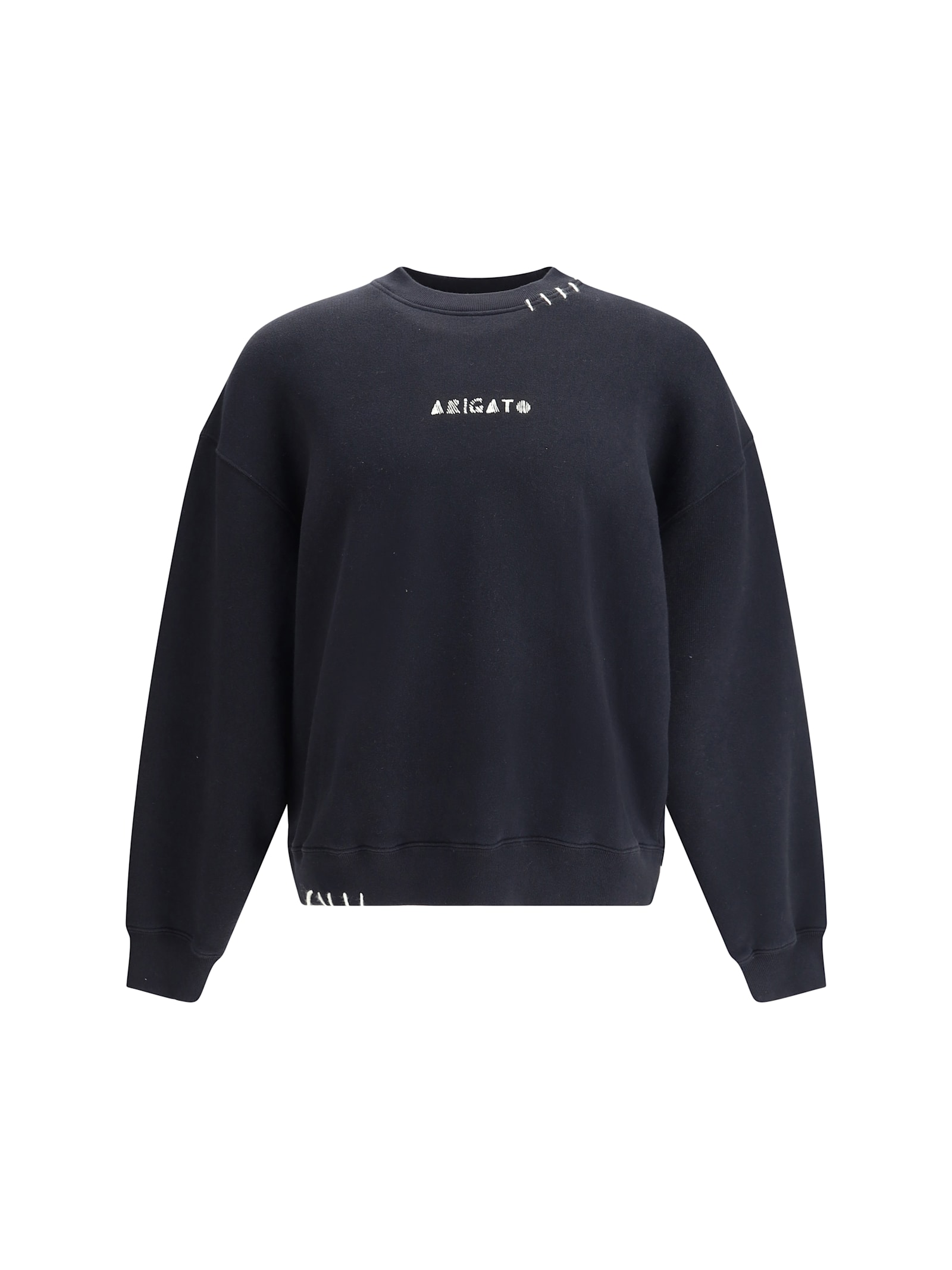 Axel Arigato Soft Cotton Loop Sweatshirt With Iconic Monogram In Blue