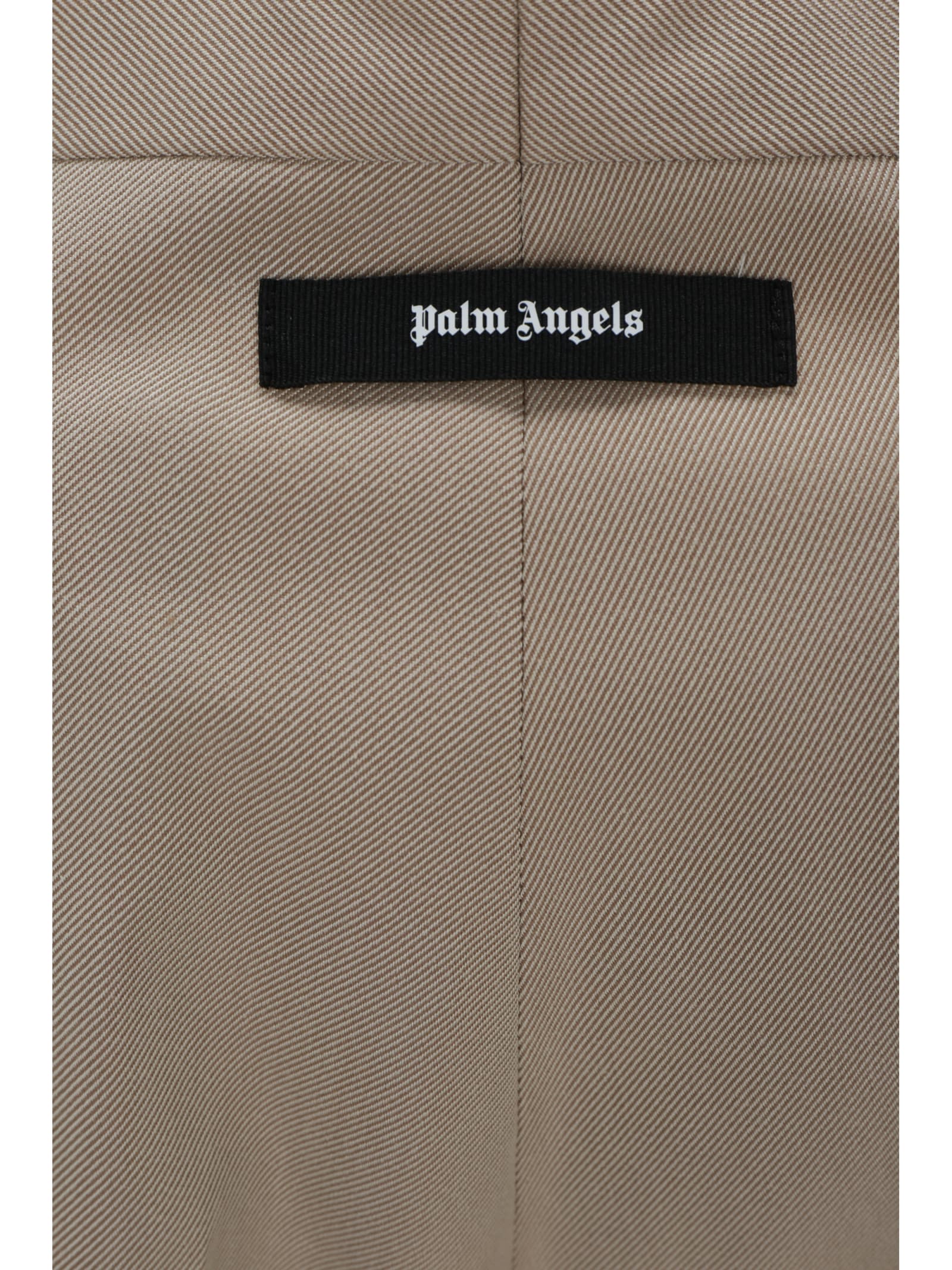 Shop Palm Angels Pants In Beige