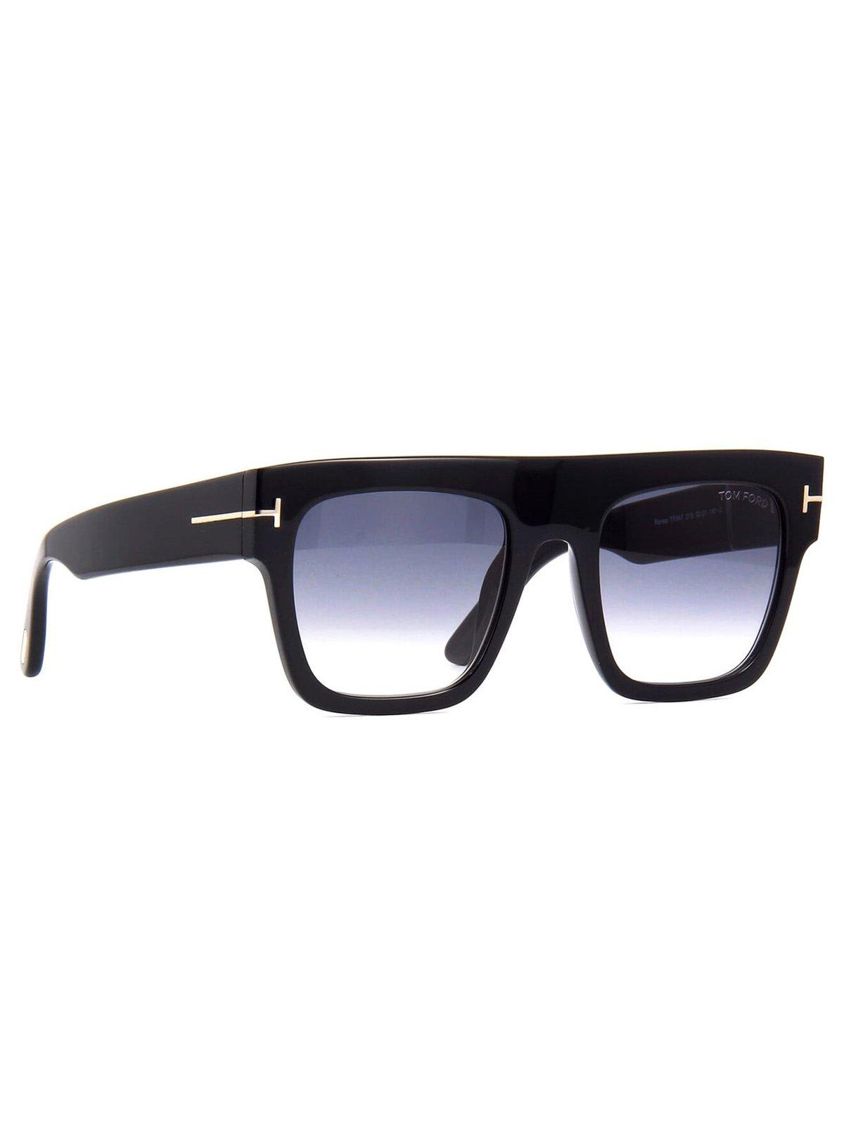 Tom Ford Eyewear Renee Square In 5201b - Nero Lucido / Fumo Grad