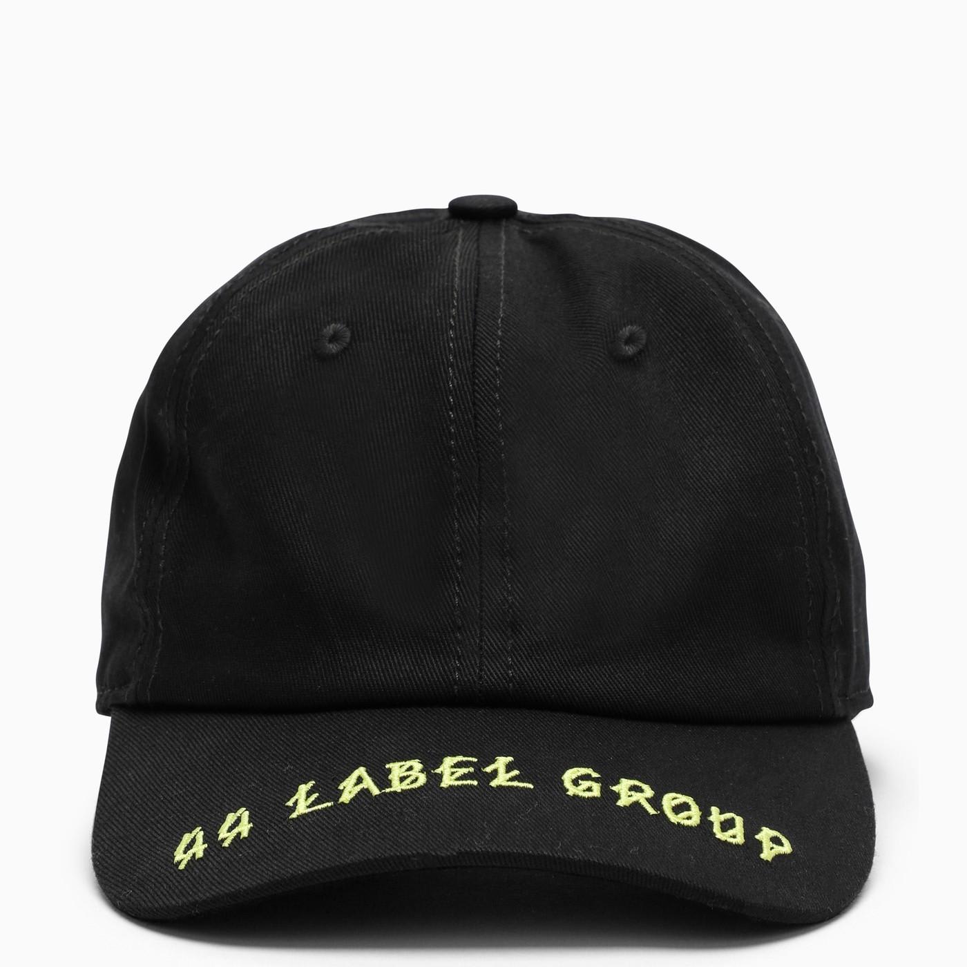 Shop 44 Label Group Black\/lime Cotton Hat With Logo
