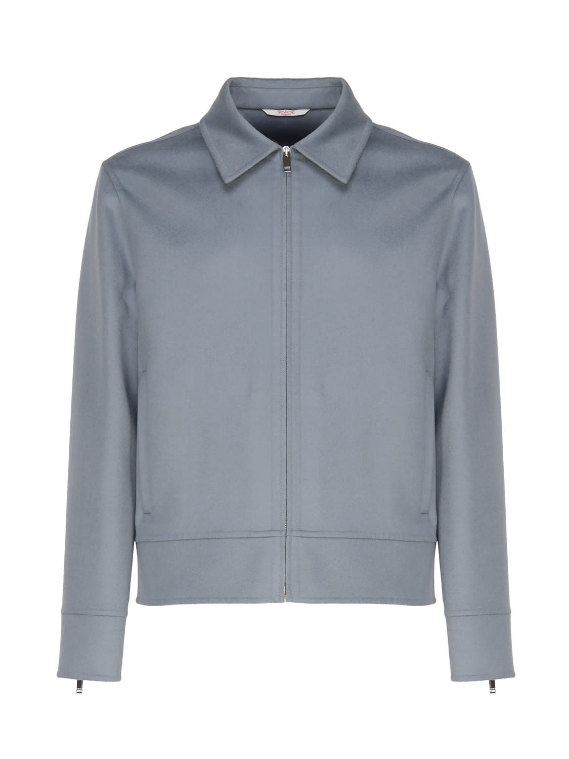 Valentino Jacket With Zip And Pointed Collar