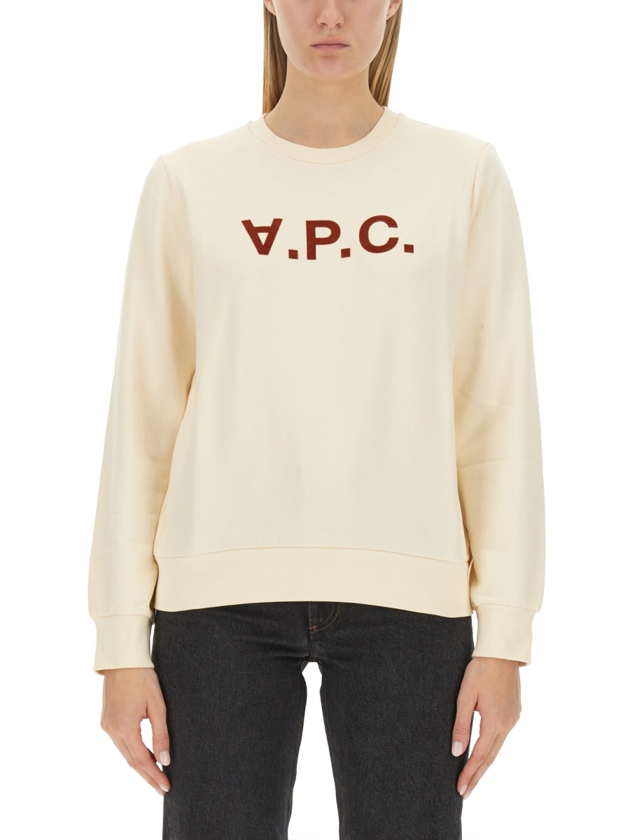 Shop Apc Live Sweatshirt In White