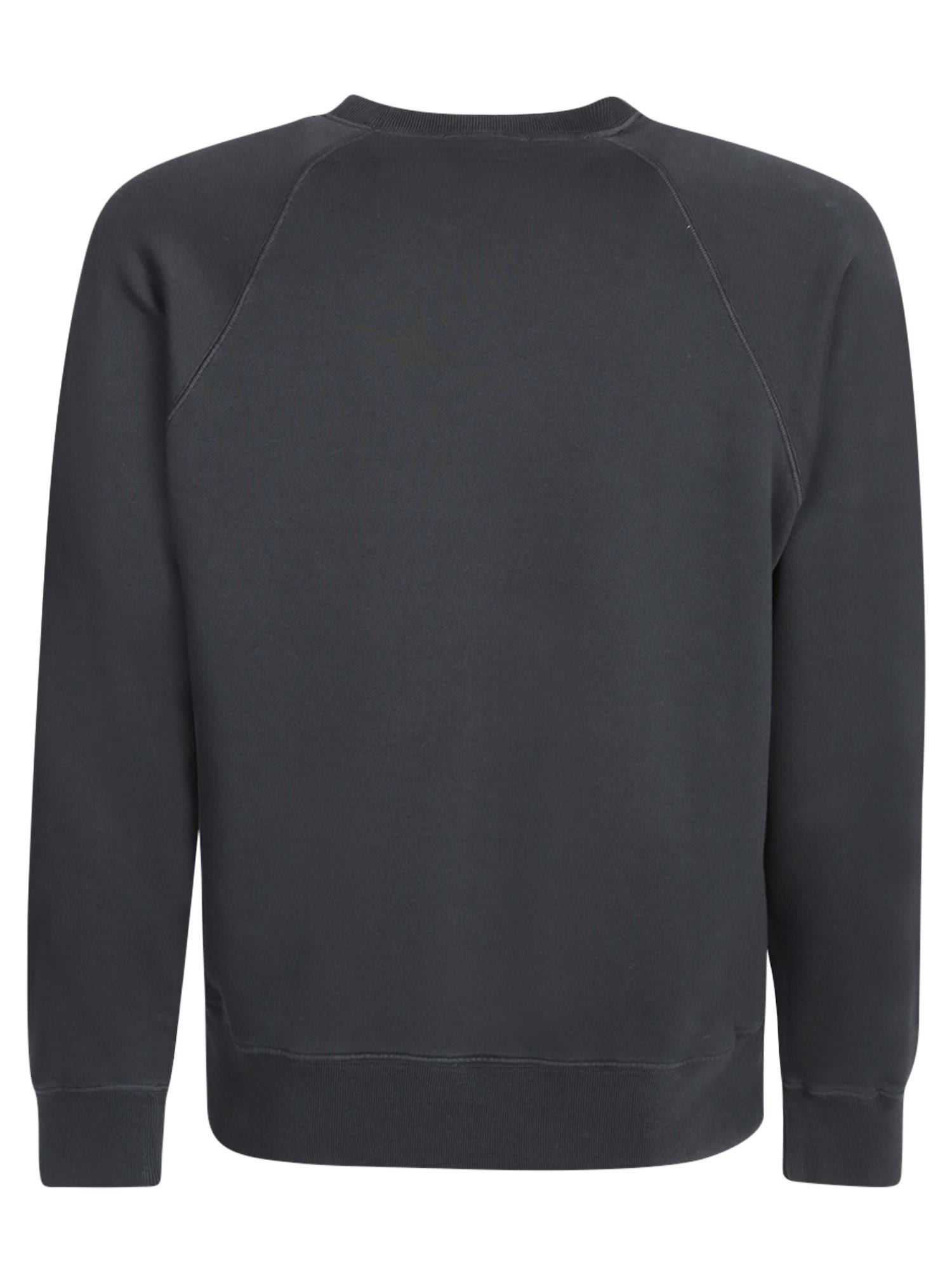 Shop Tom Ford Round-neck Raglan-sleeve Sweatshirt In Black