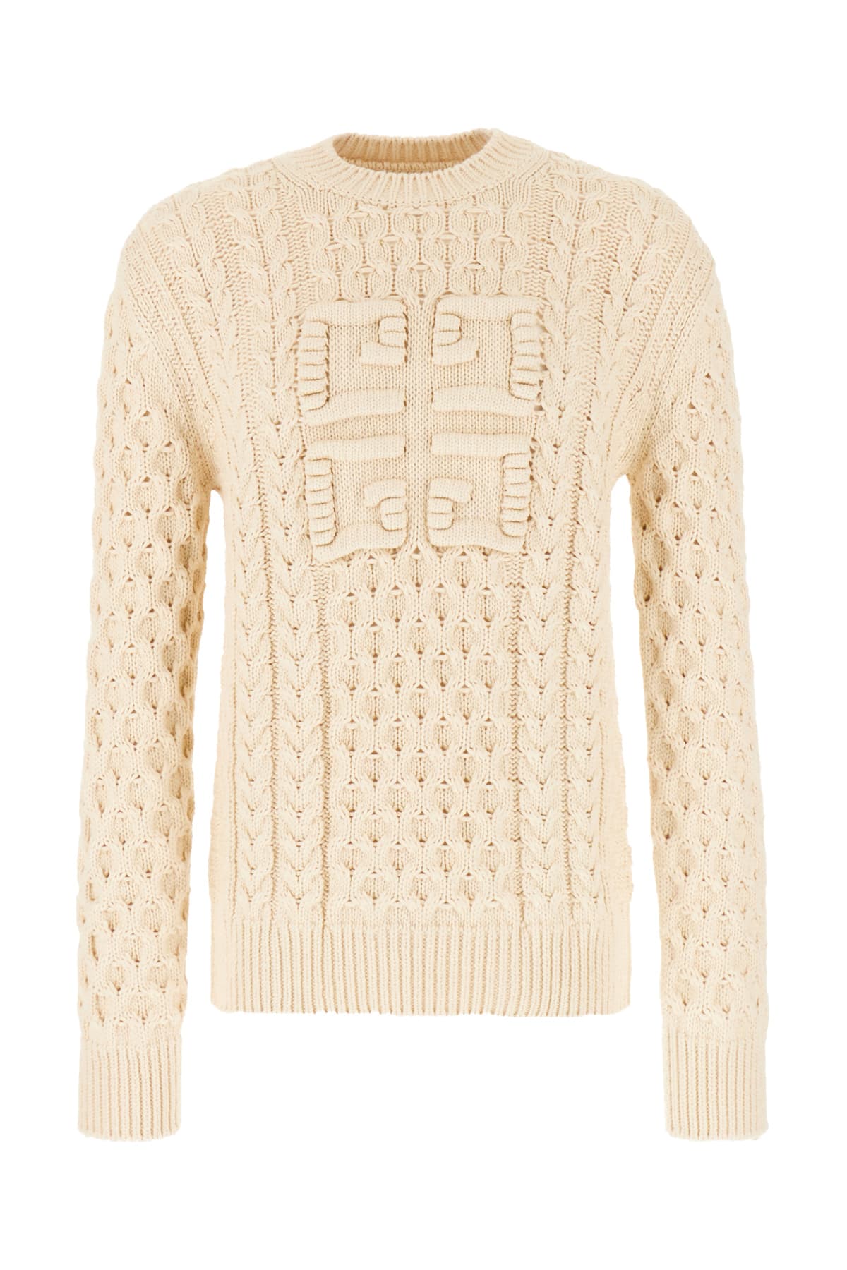 Givenchy Ivory Cotton Blend Sweater In Pink