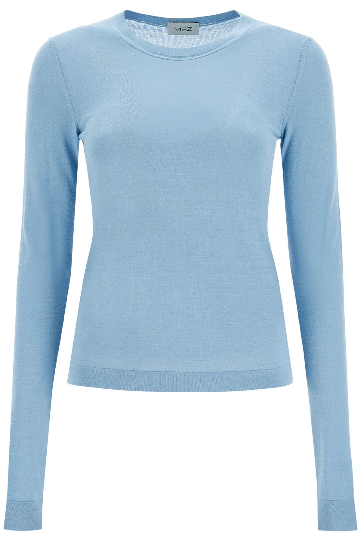 Shop Mrz Cashmere And Silk Blend Sweater In Celeste Polvere (light Blue)