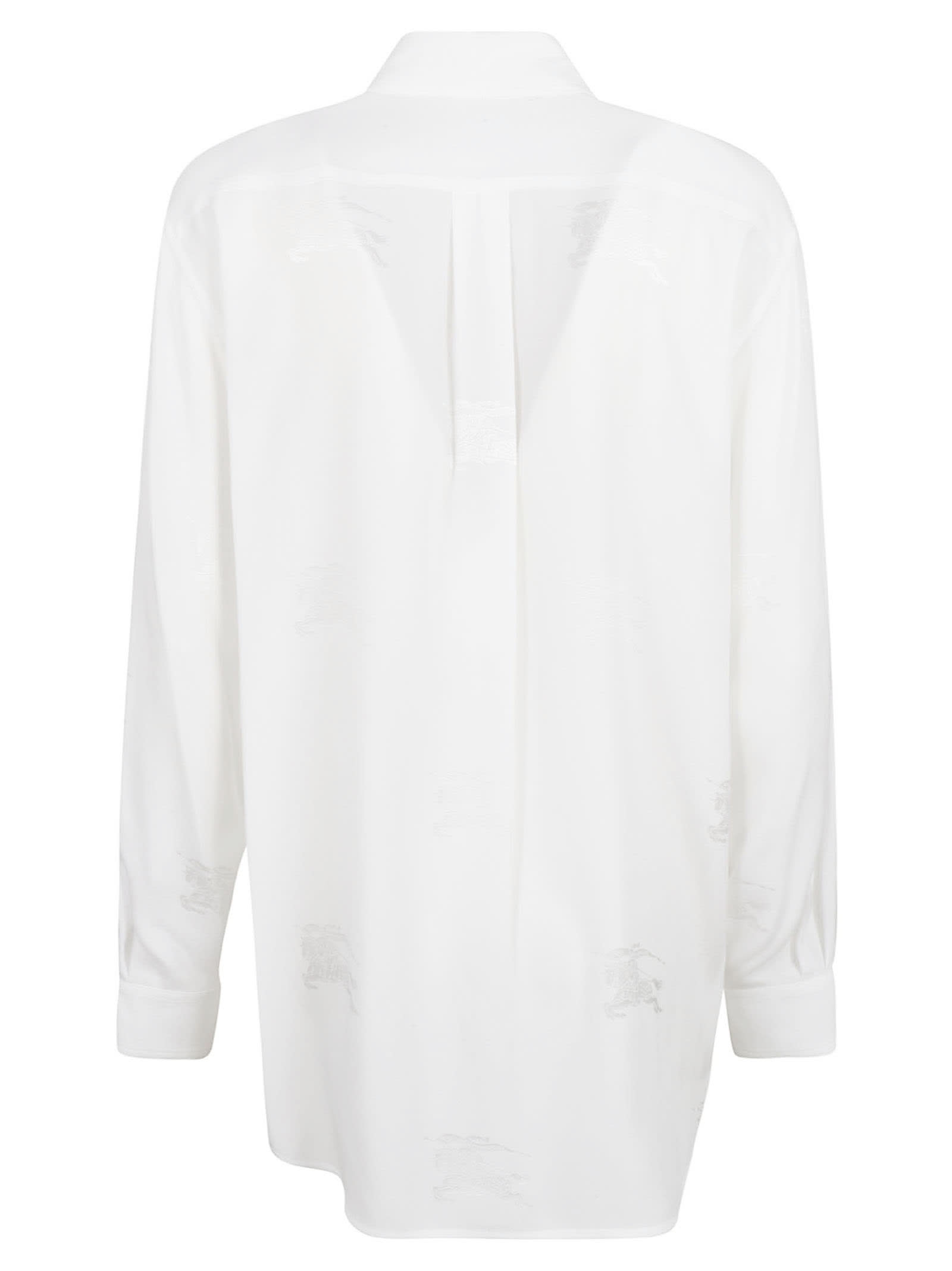 Shop Burberry Ivanna Shirt In Optic White