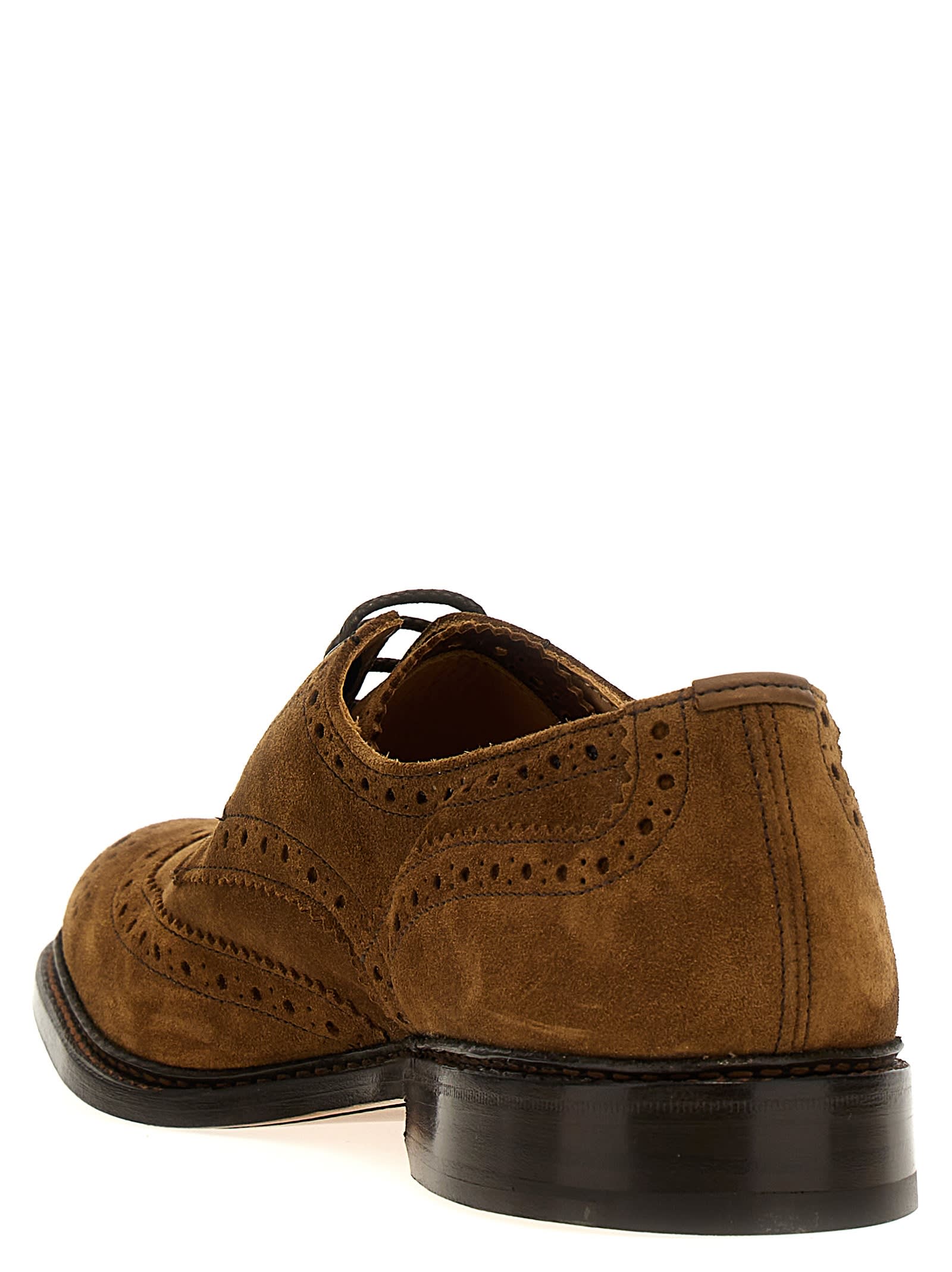 Shop Tricker's Bourton Lace Up Shoes In Brown