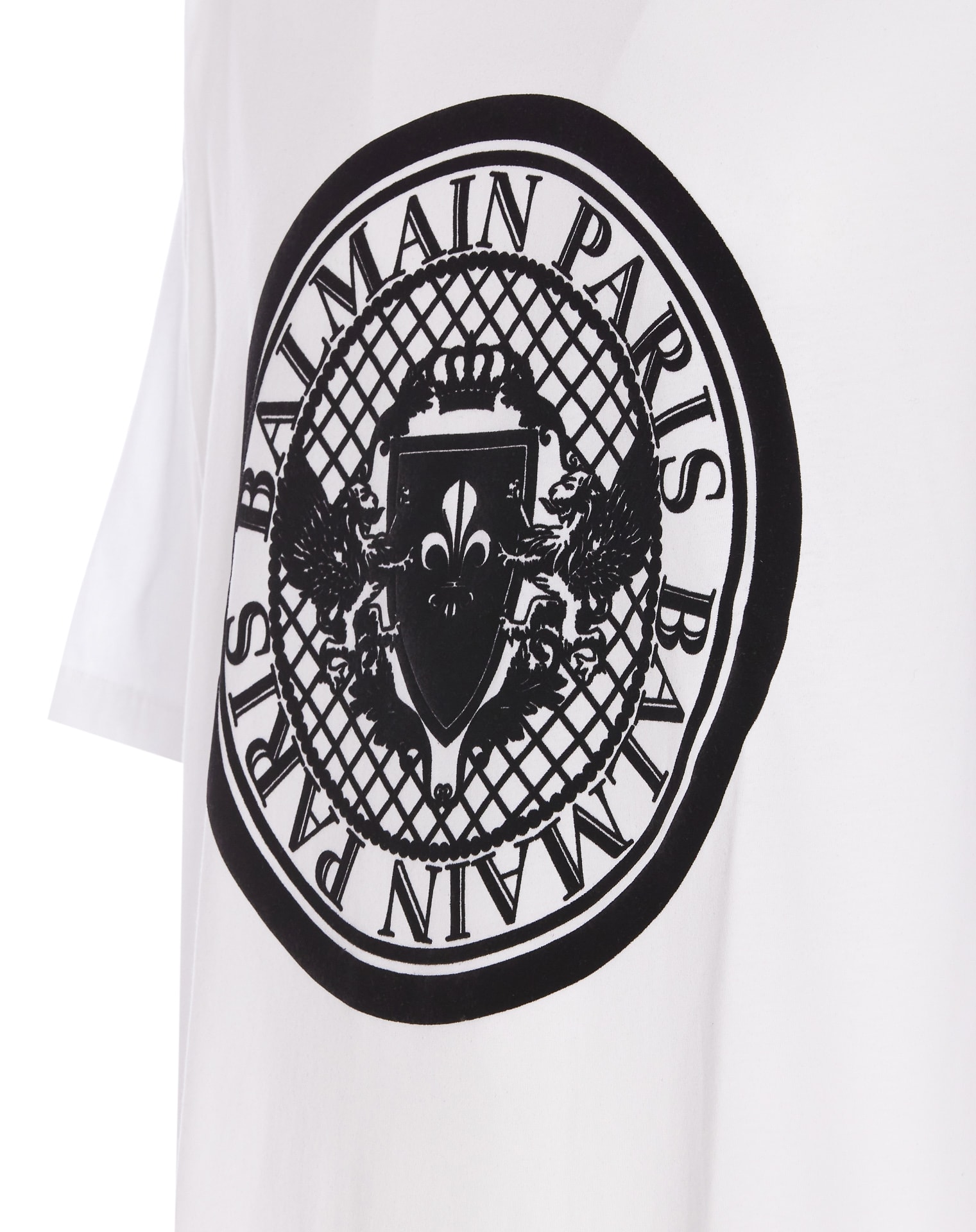 Shop Balmain Coin T-shirt In White