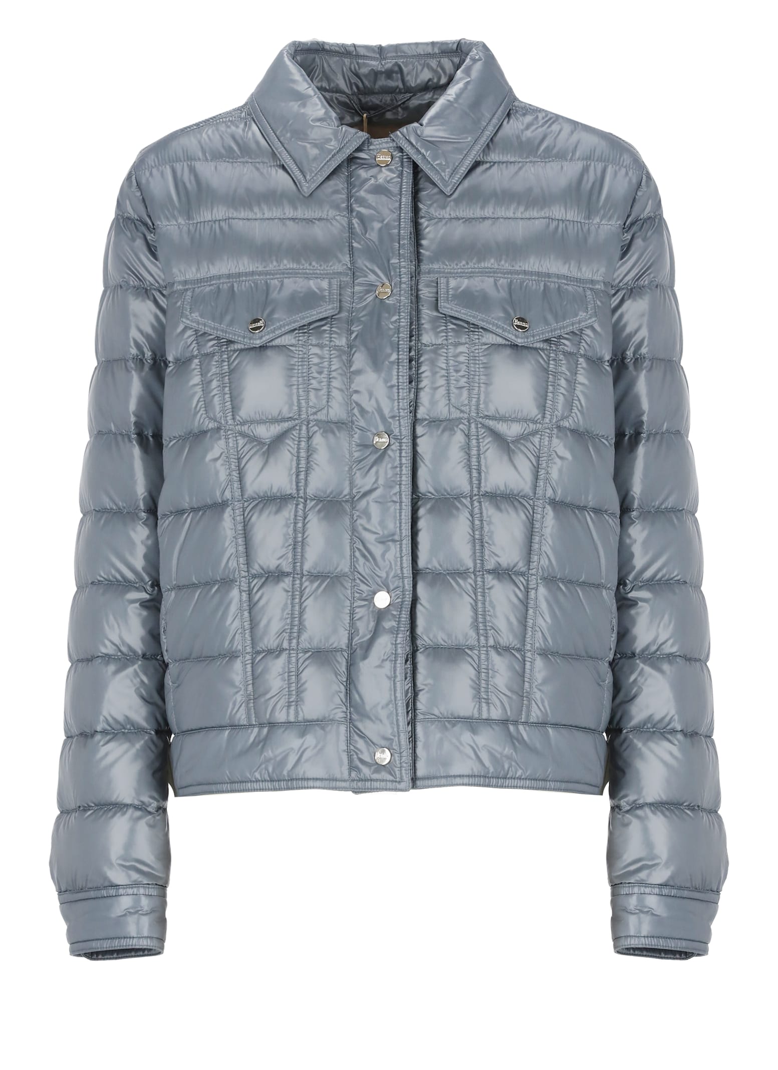 Shop Herno Padded Jacket In Blue