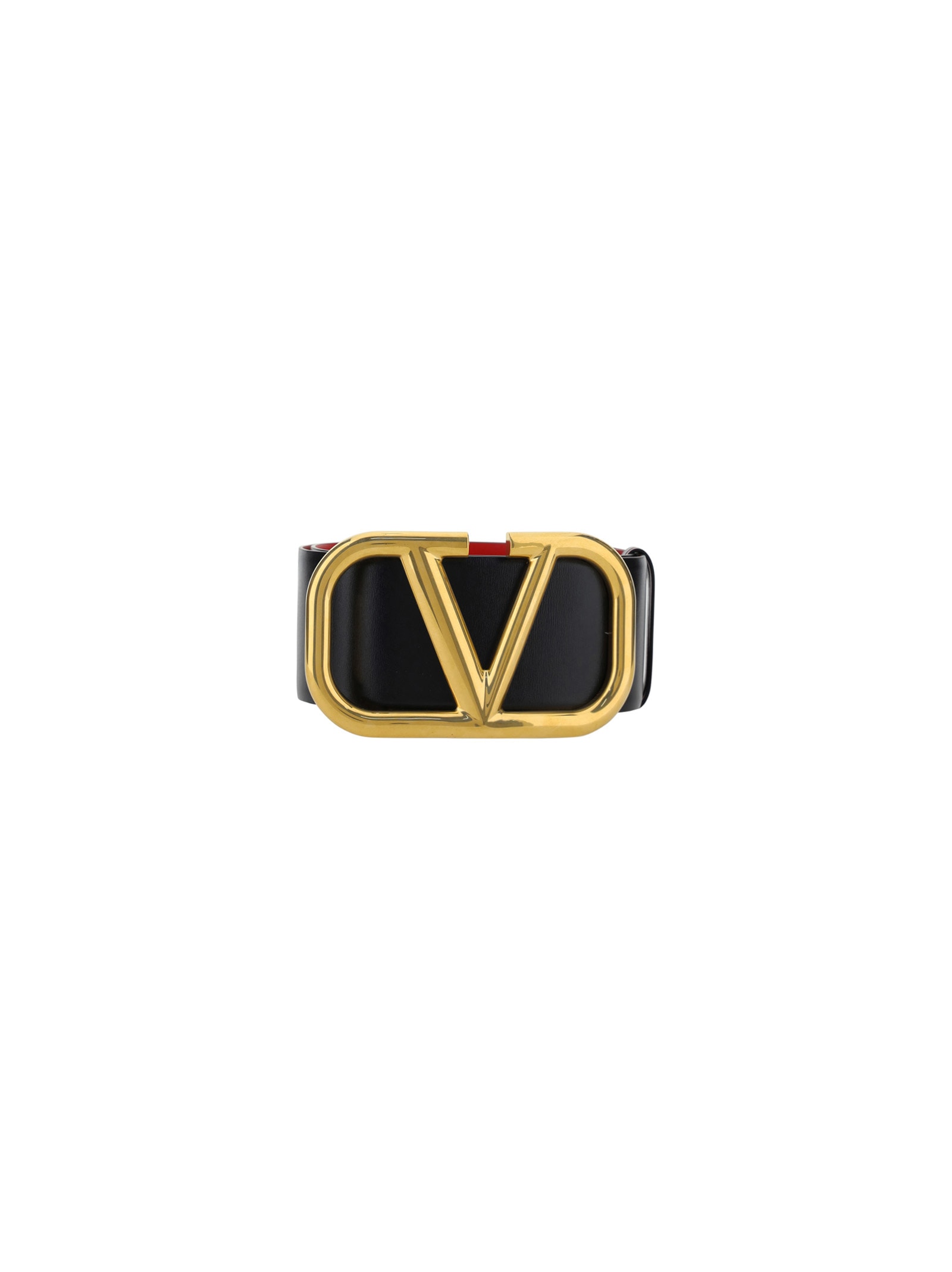 Shop Valentino Garavani Belt In Nero/rouge