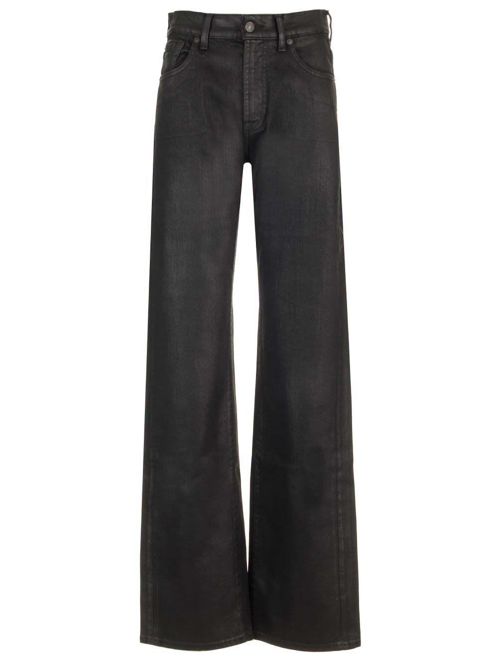 Shop 7 For All Mankind Jeans Spalmati Tess In Black