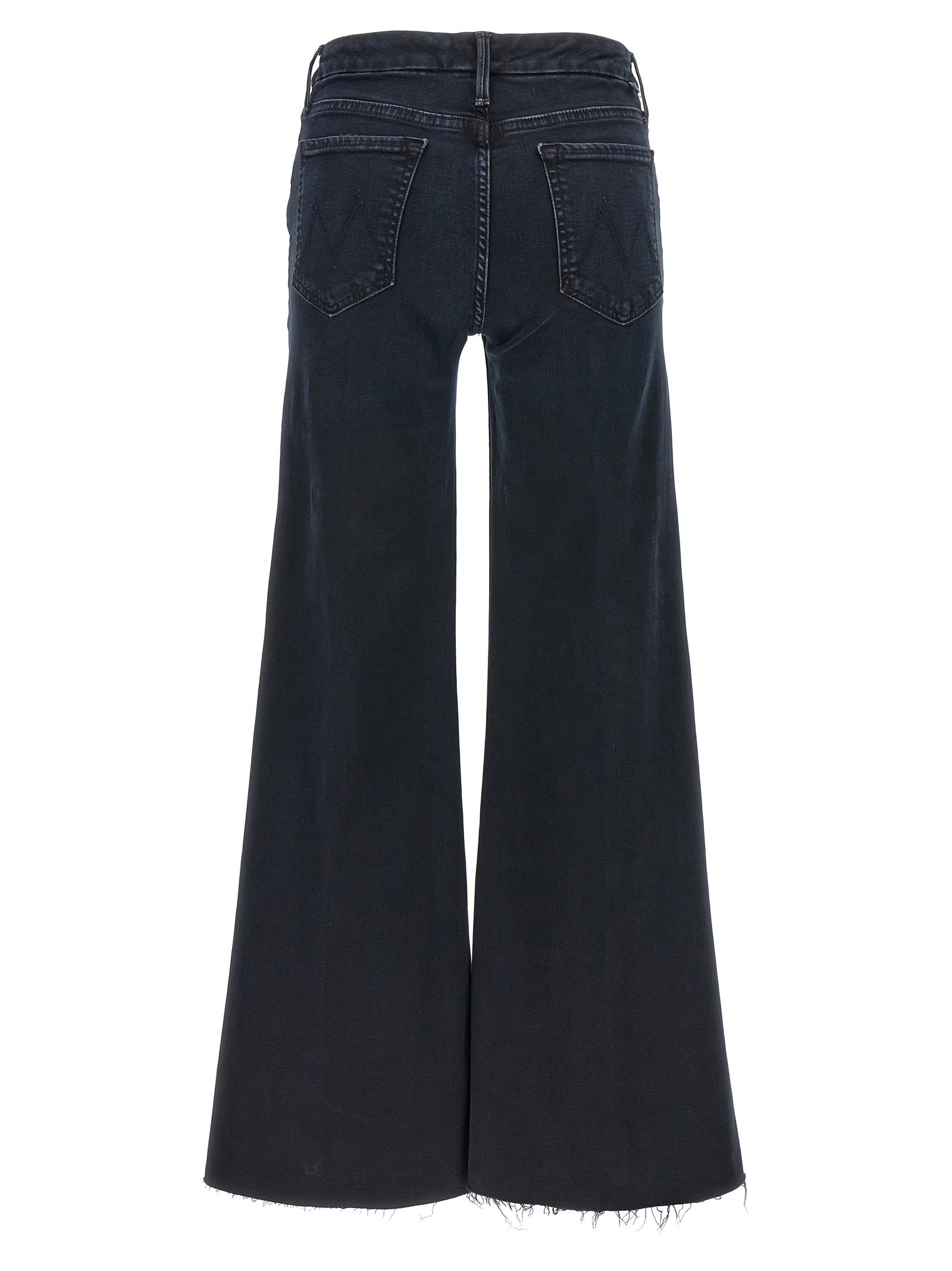 Shop Mother The Roller Fray Jeans In Black