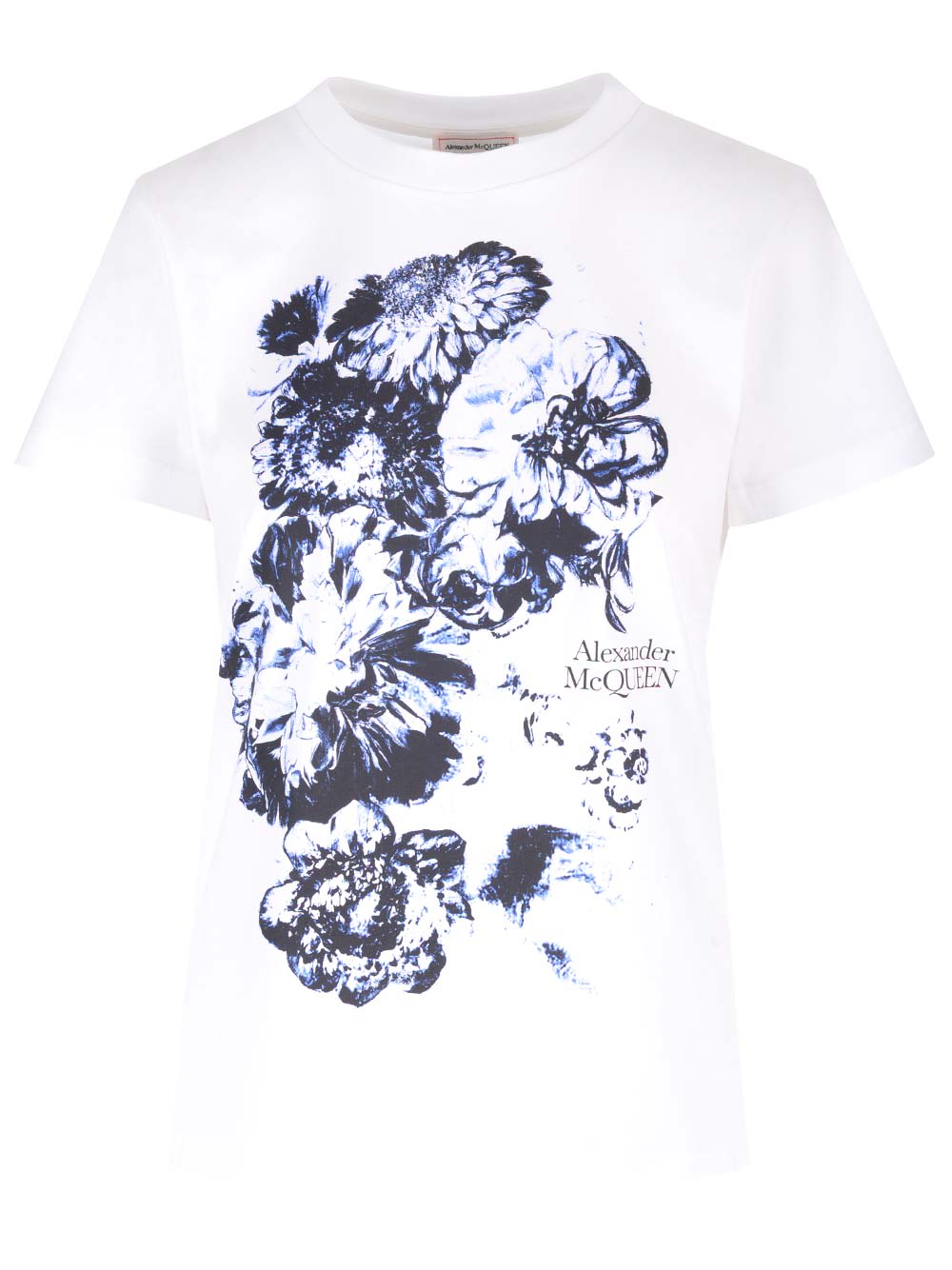 Alexander Mcqueen Chiaroscuro T-shirt In White