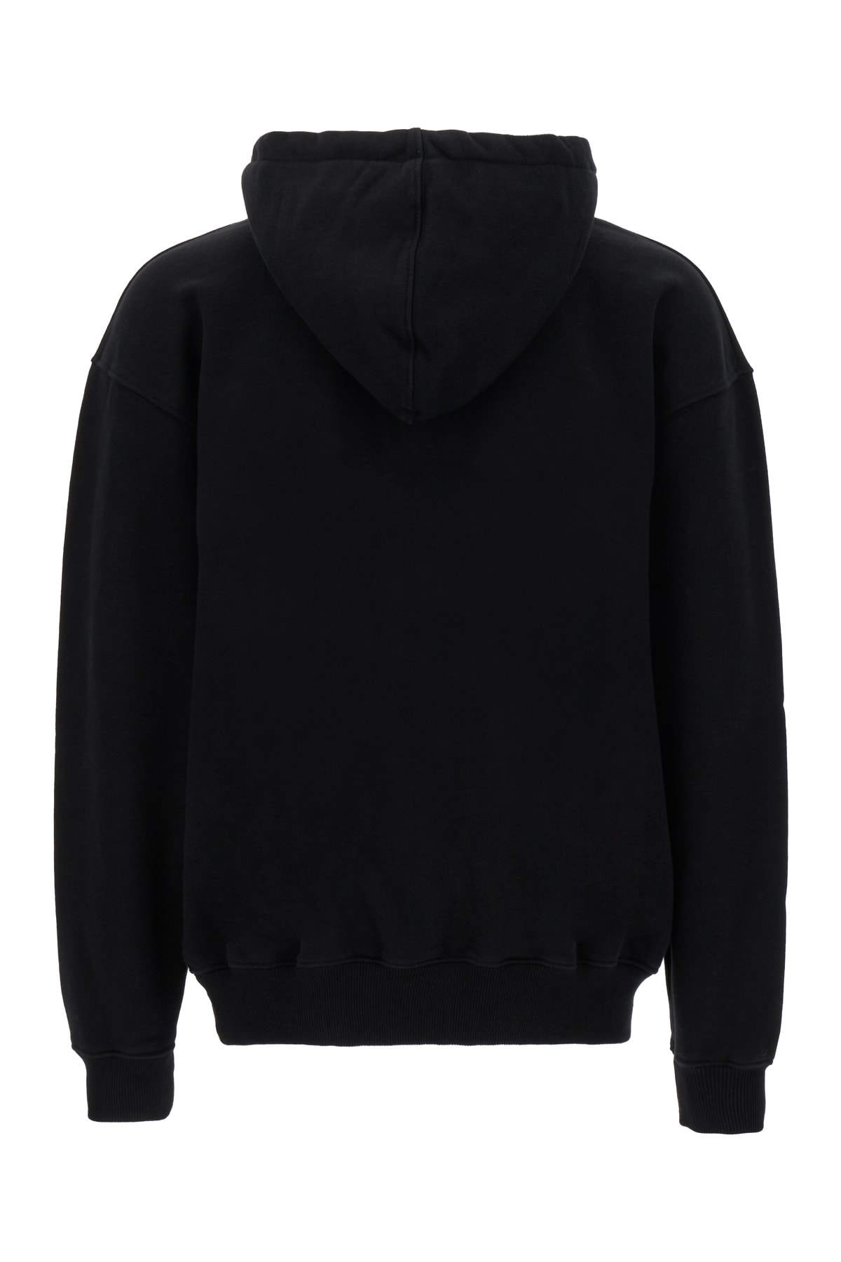 Shop Drôle De Monsieur Black Cotton Sweatshirt