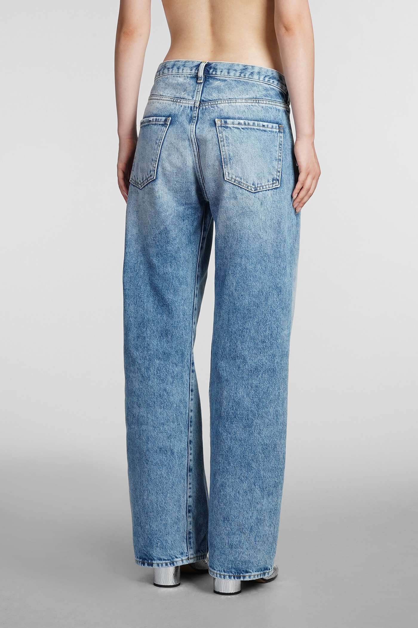 Maison Margiela Bootcut Denim Trousers With Five Pockets In Denim