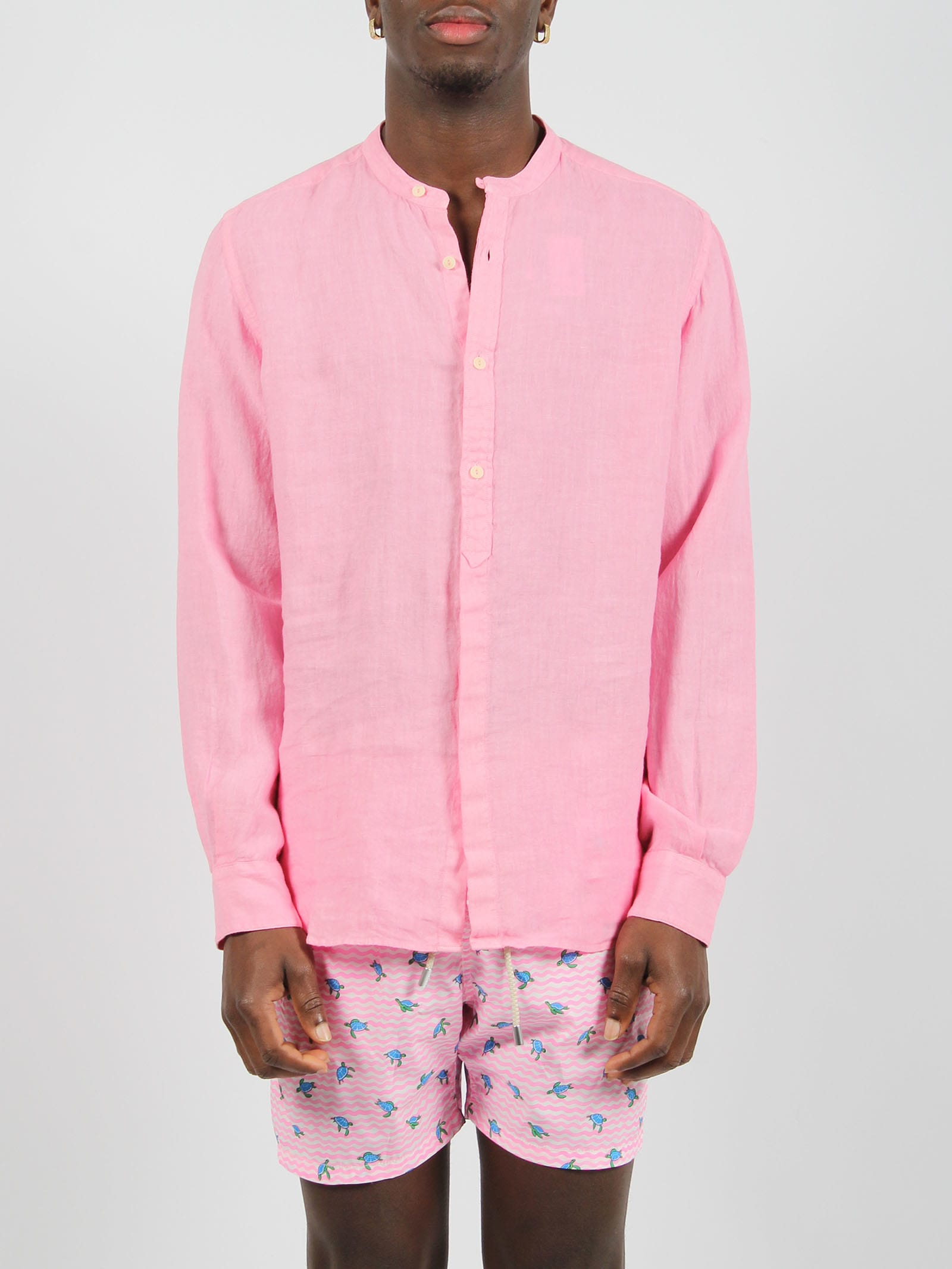 Shop Mc2 Saint Barth Naxos Shirt In Pink & Purple
