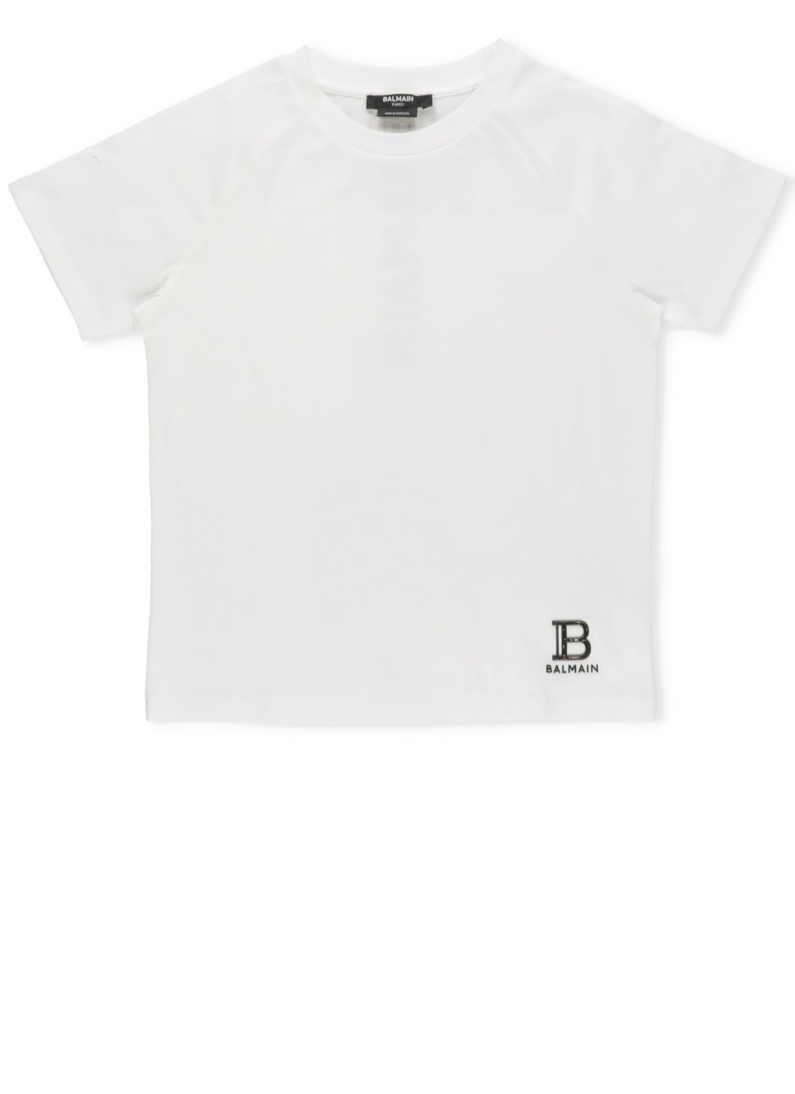 Balmain Kids' T-shirt With Logo In White