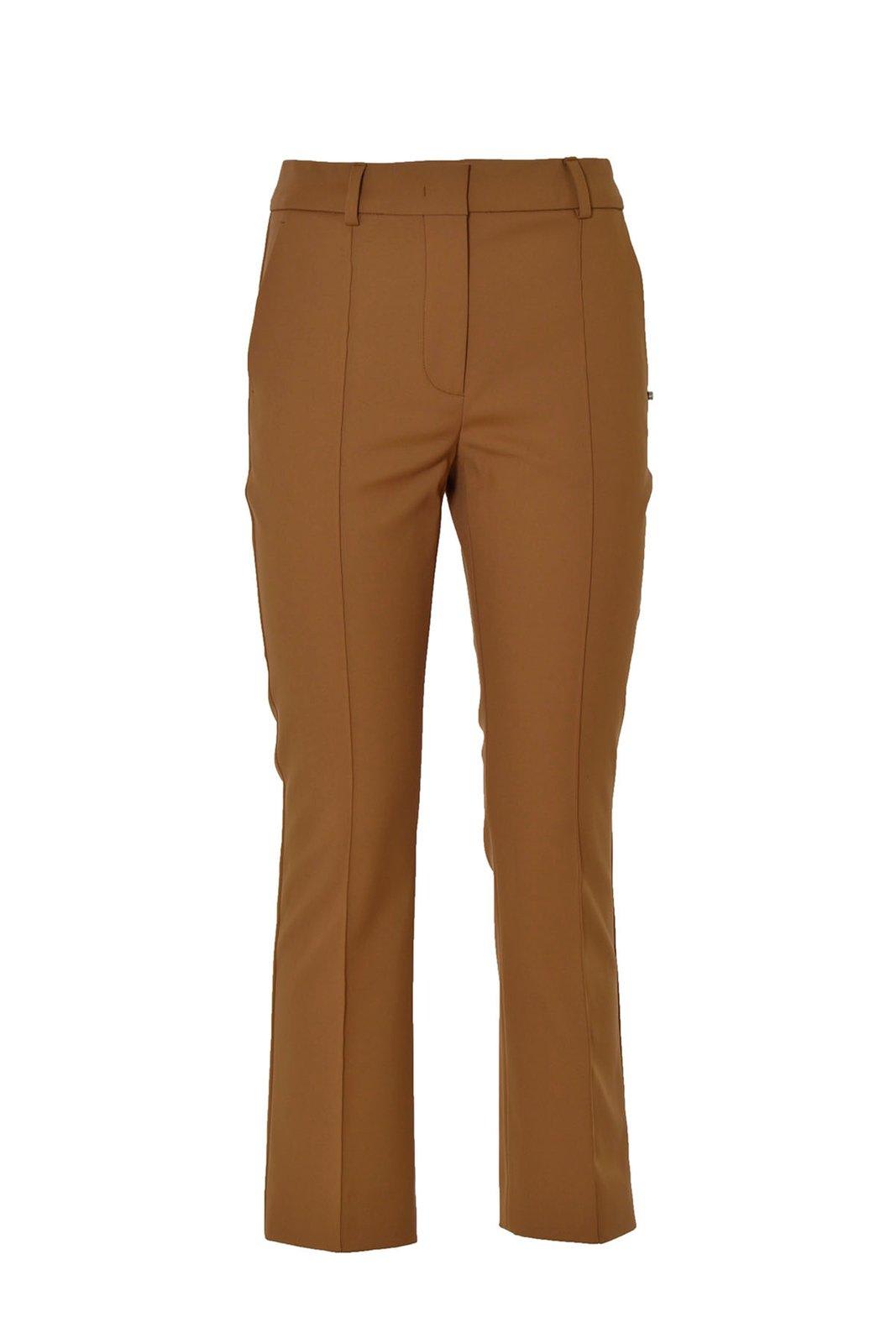 Mid-rise Flared Cropped Pants