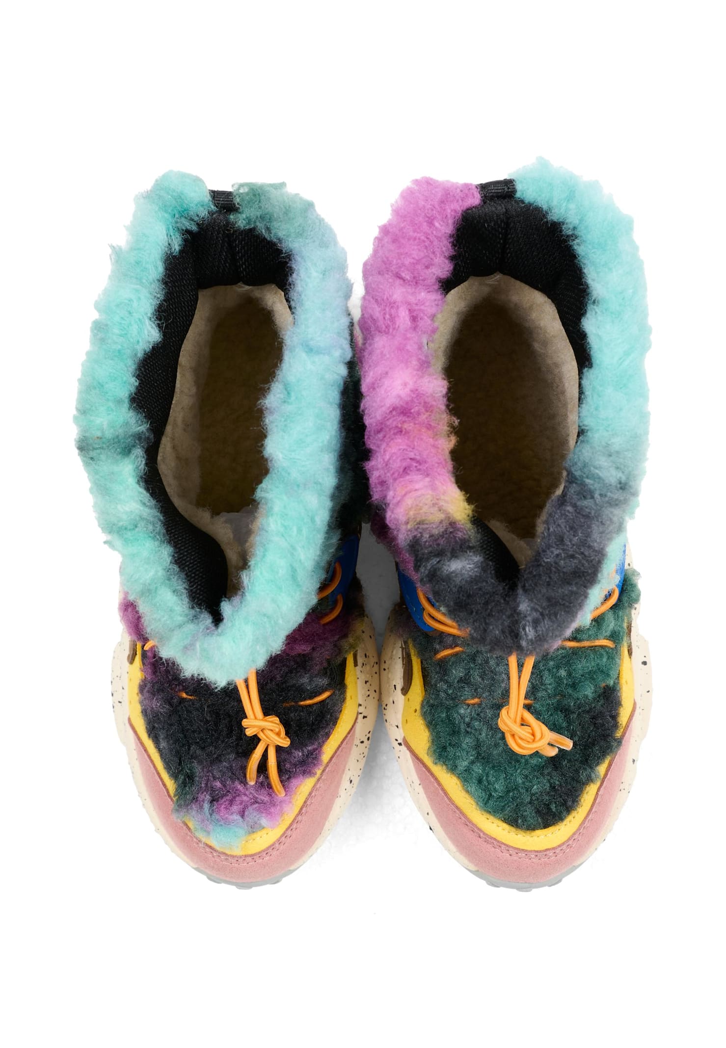 Flower Mountain Multicolor Ankle Boots For Kids In Multi