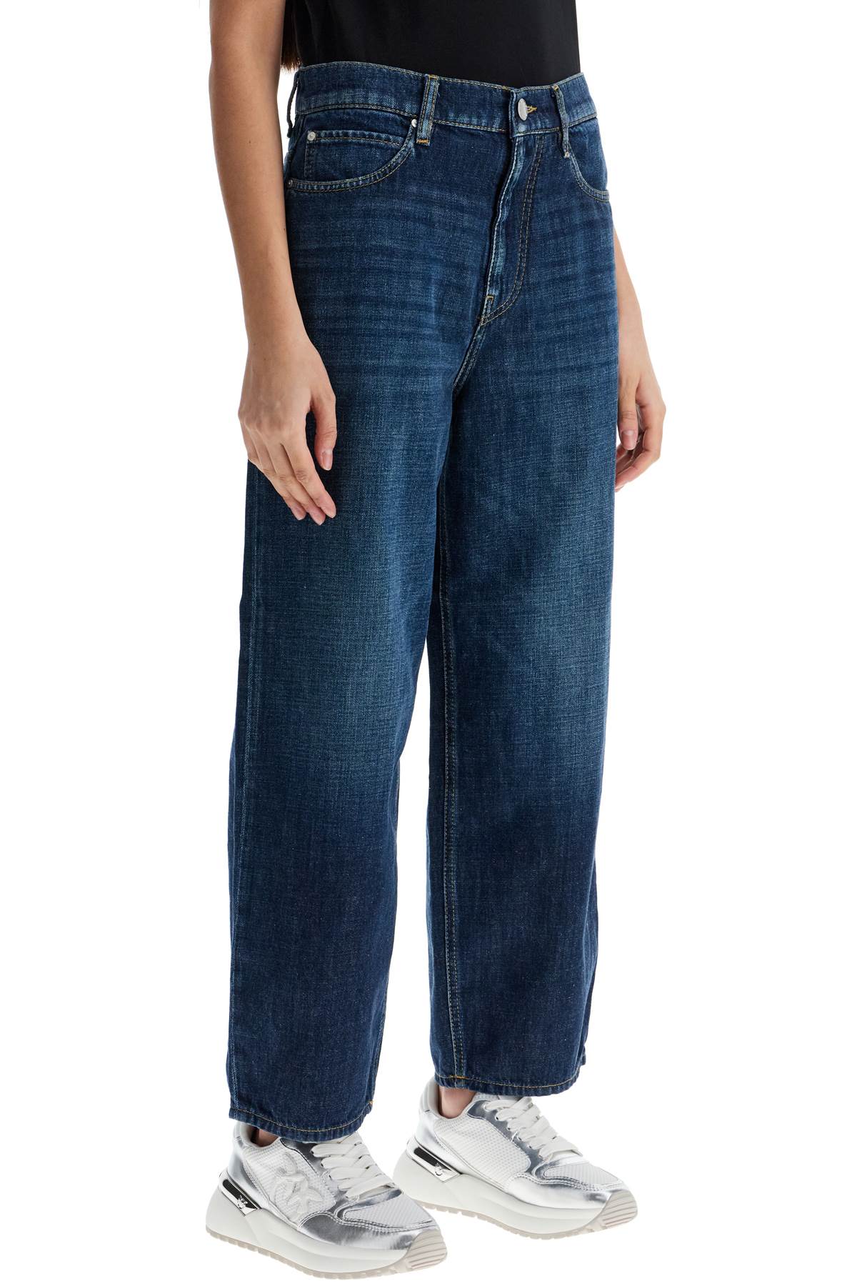 Pinko 'estelle Egg Ocean Wash Jeans In Lavaggio Medio