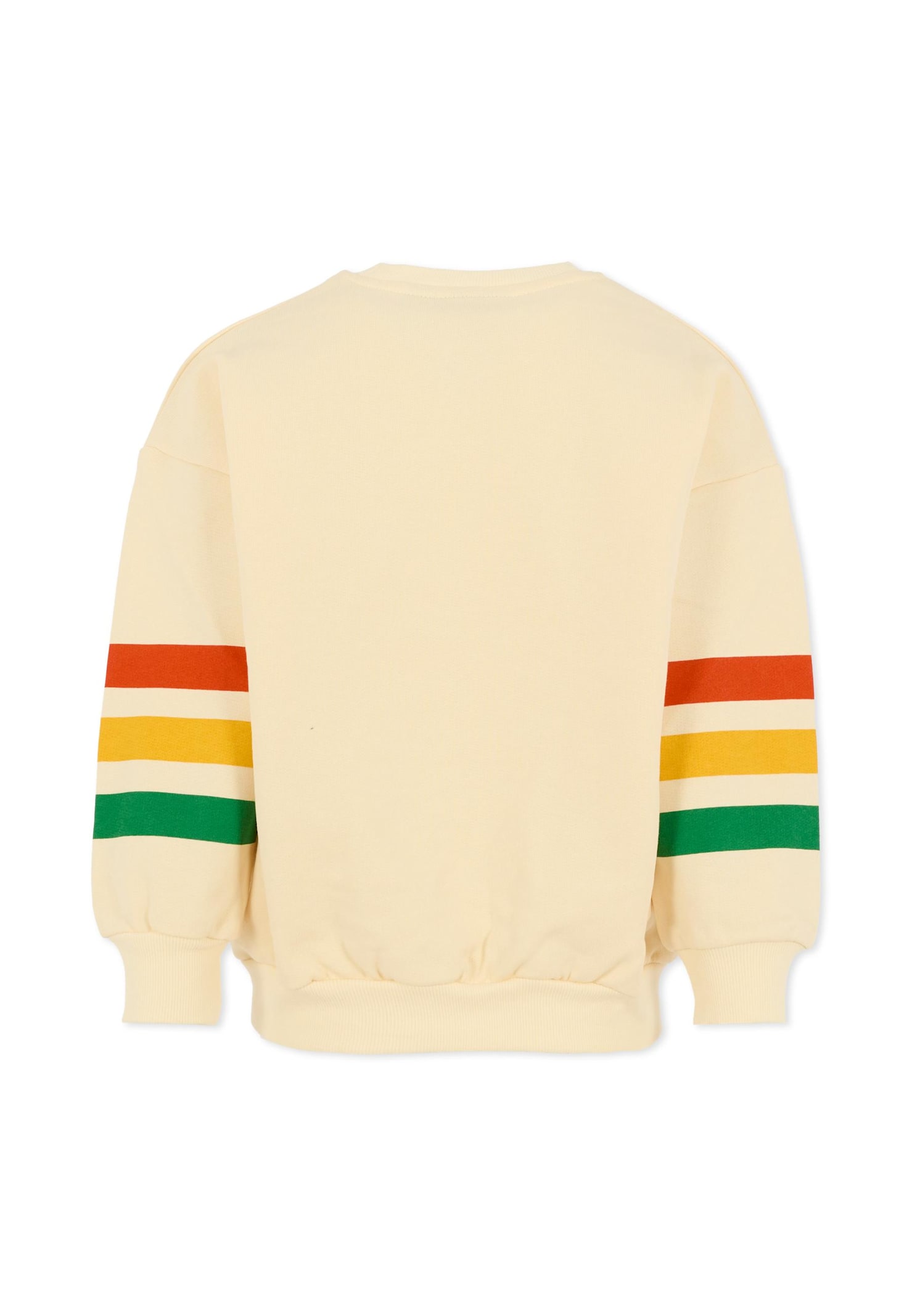 Mini Rodini Ivory Sweatshirt For Kids With Bear In White