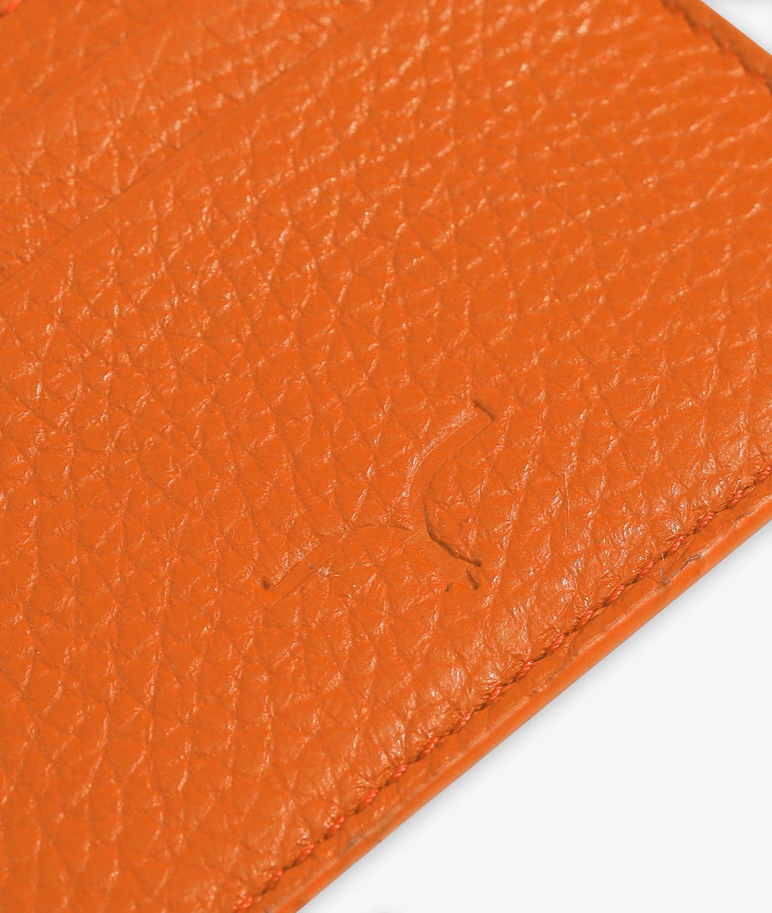 Shop Larusmiani Card Holder Yield Wallet In Orange