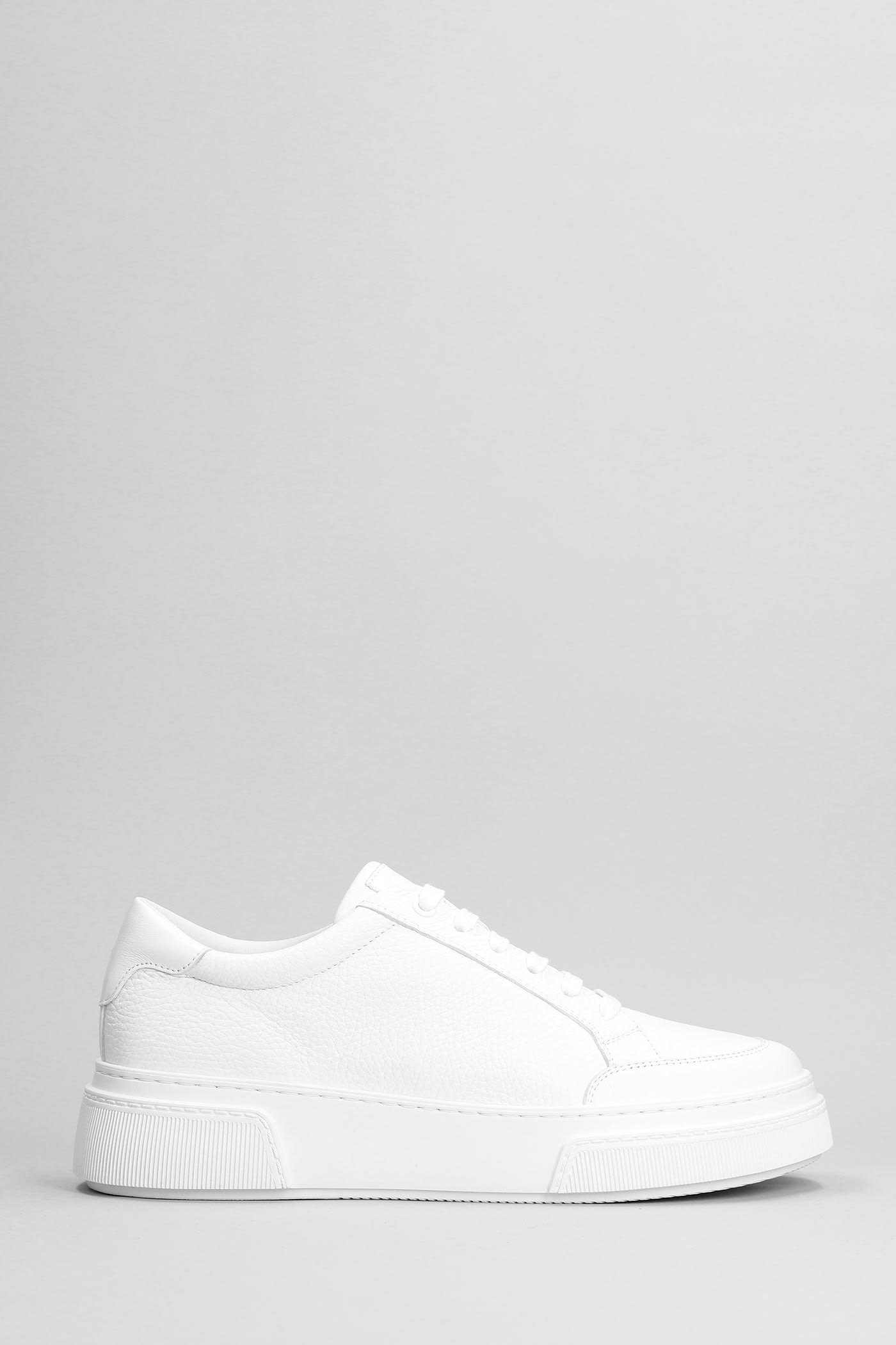 Giorgio Armani Sneakers In White Leather