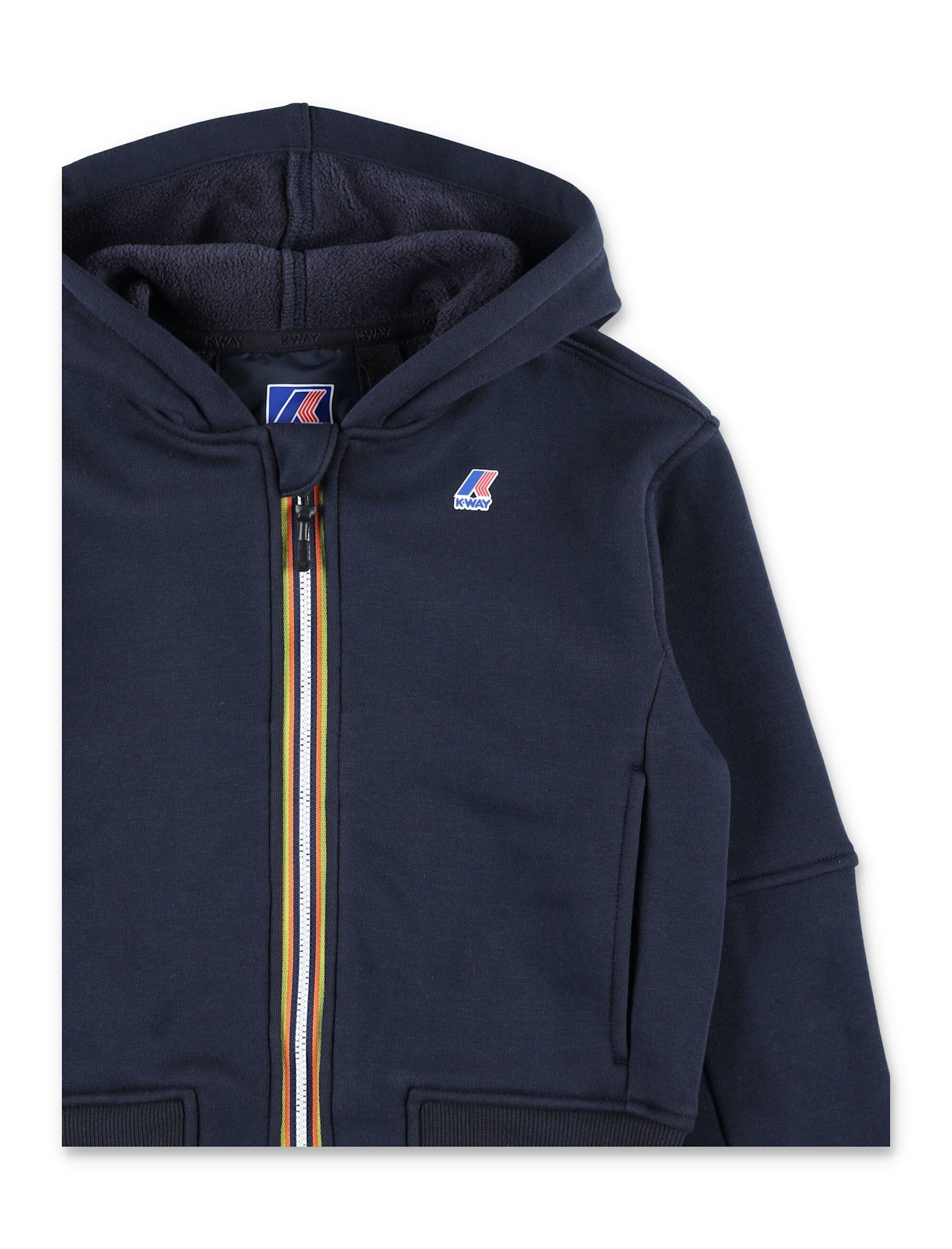 K-way Hooded Zip-up Top In Blue