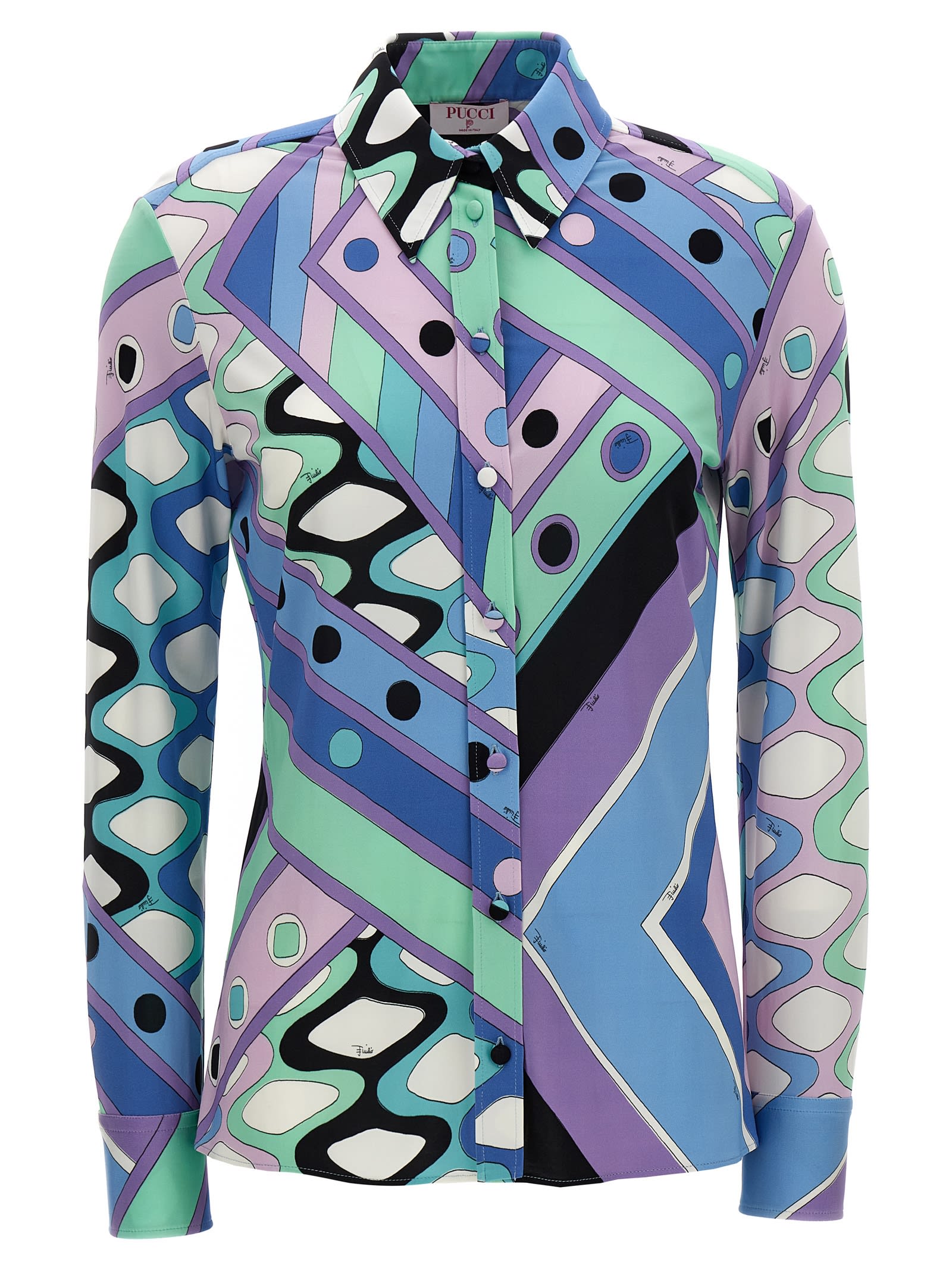 Shop Pucci Vivara Shirt In Multicolor