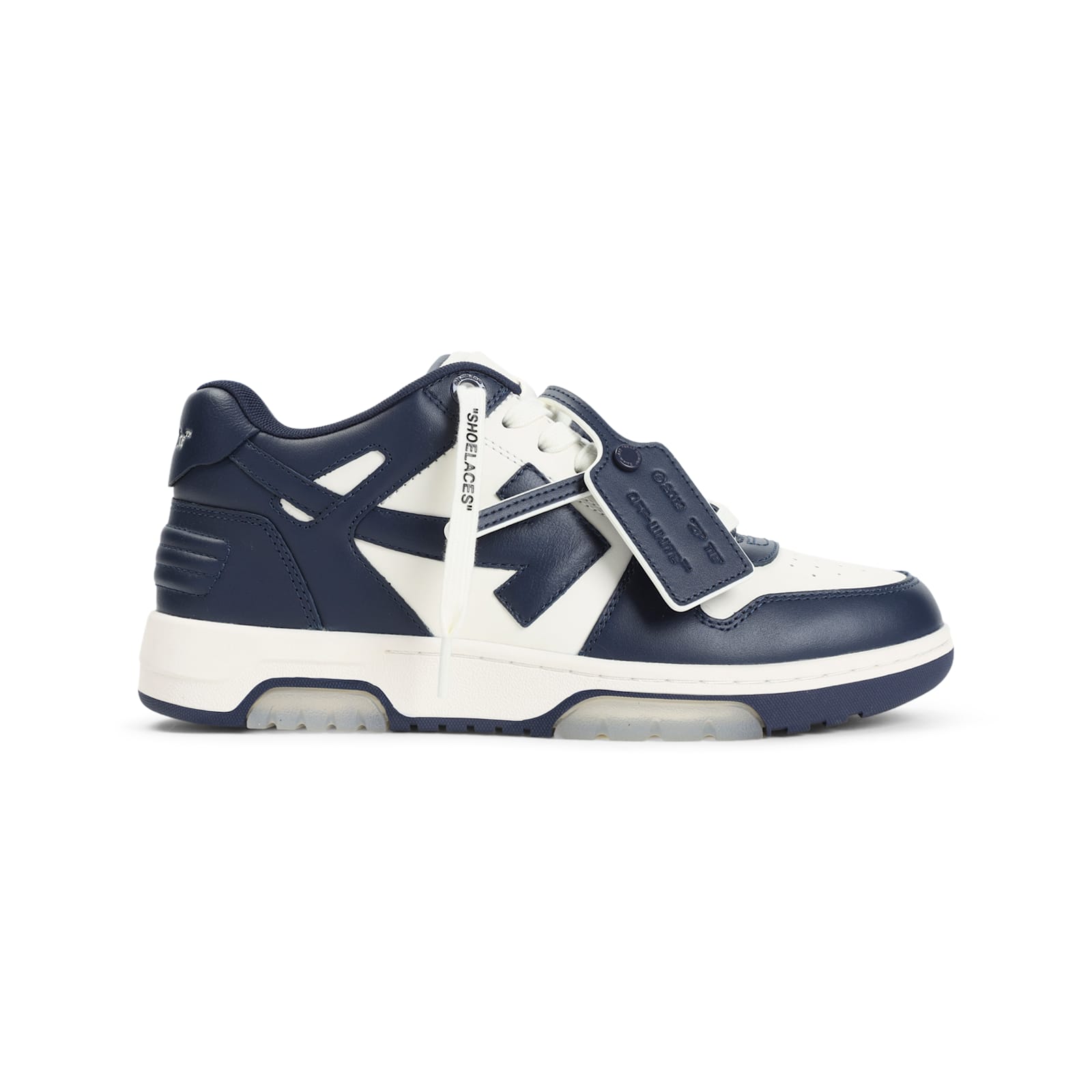 Off-white Out Of Office Leather Sneakers In Blue