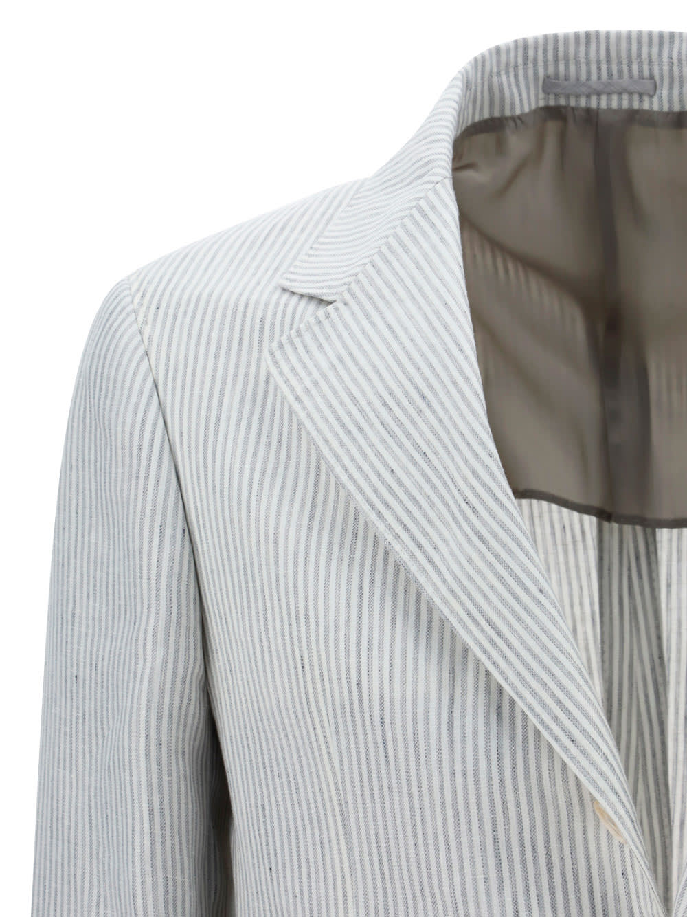 Shop Brunello Cucinelli Blazer Jacket In White