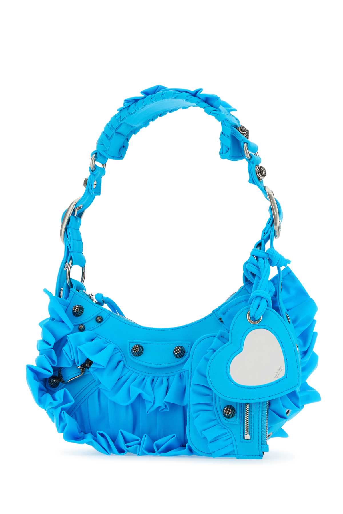 Balenciaga Turquoise Fabric Le Cagole Xs Shoulder Bag In 4503