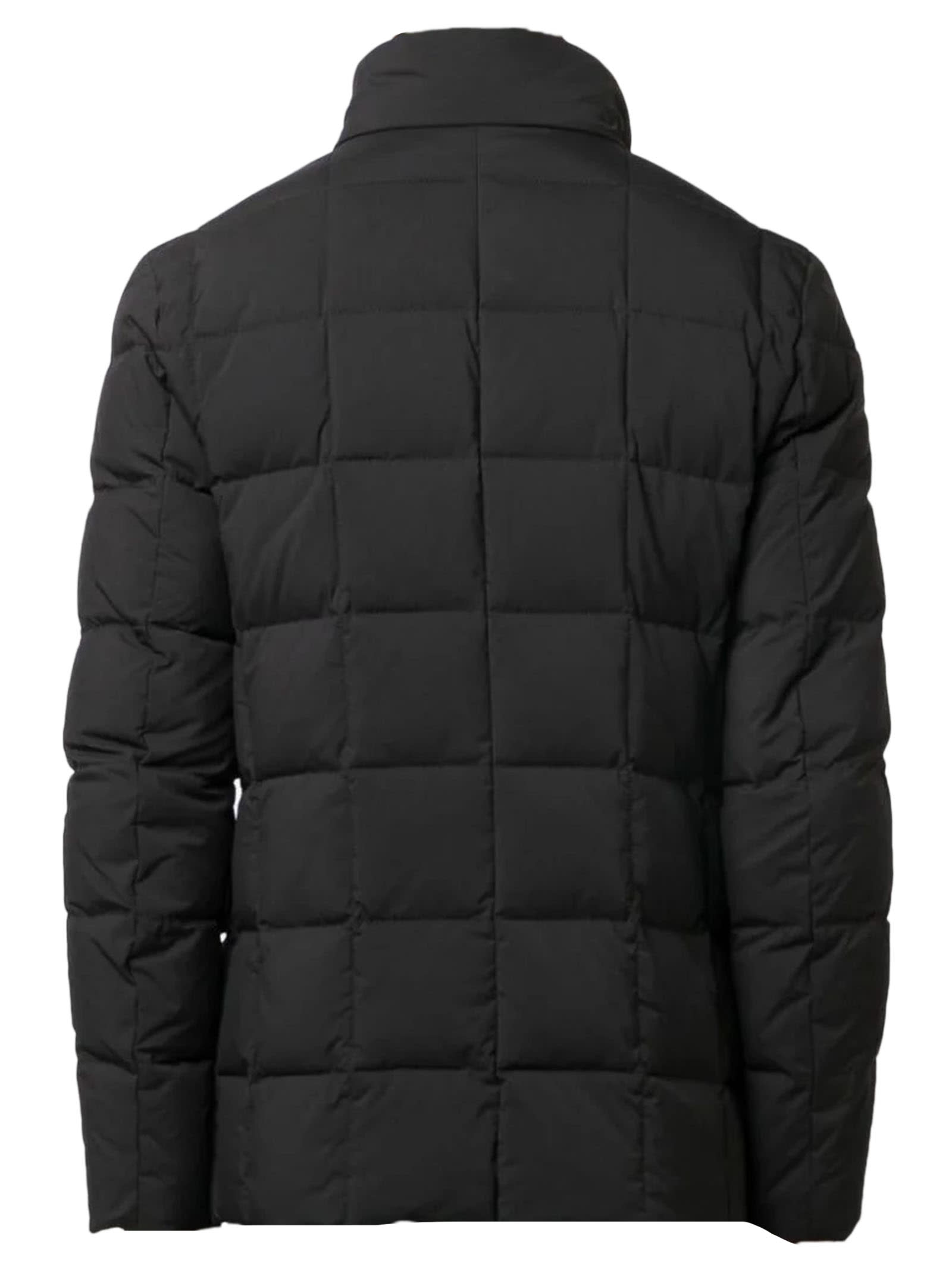 Shop Fay Black Feather Down Padded Jacket