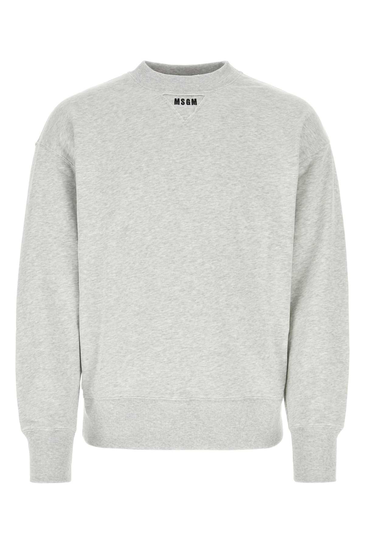 Melange Grey Cotton Sweatshirt