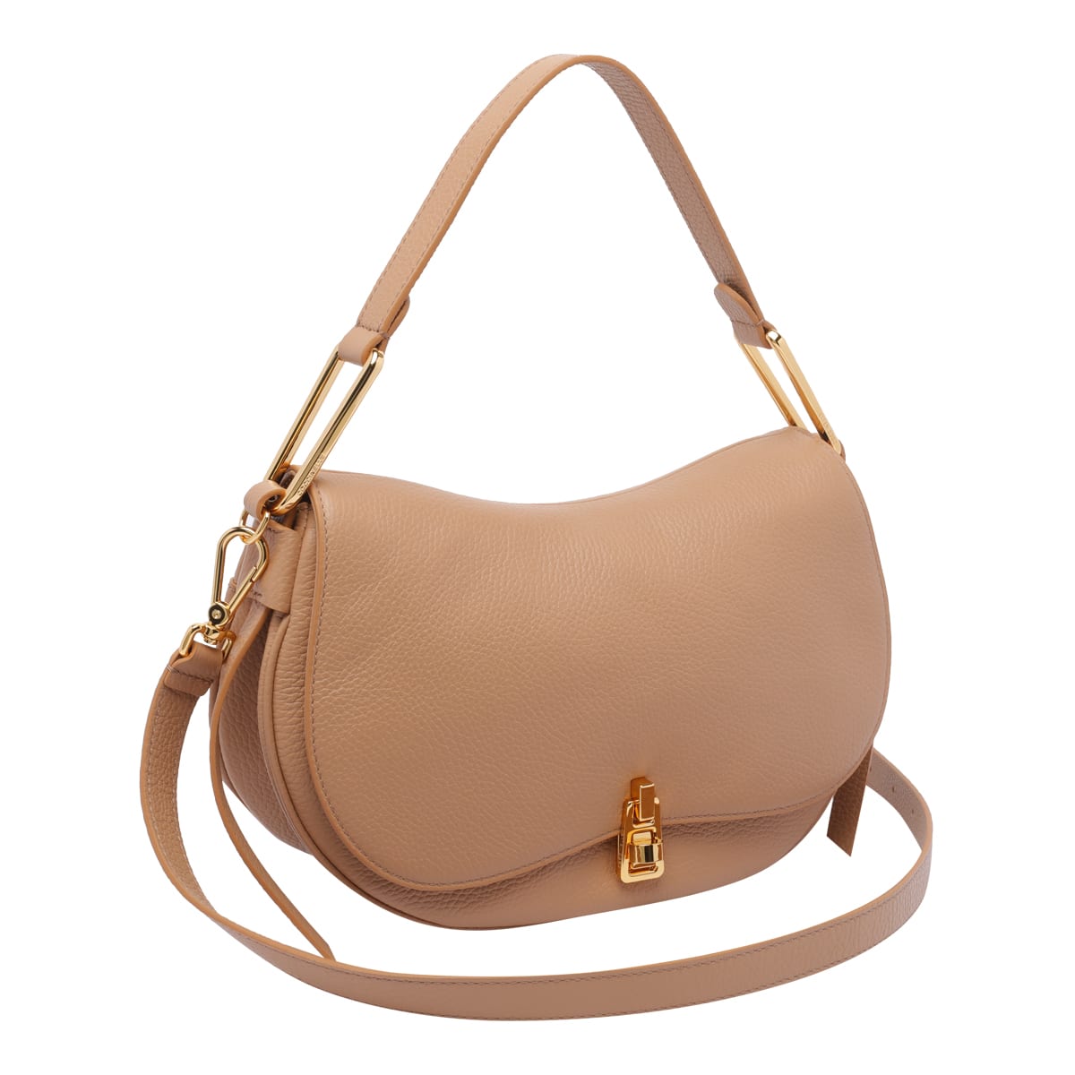 Coccinelle Magie Flap Shoulder Bag In Beige
