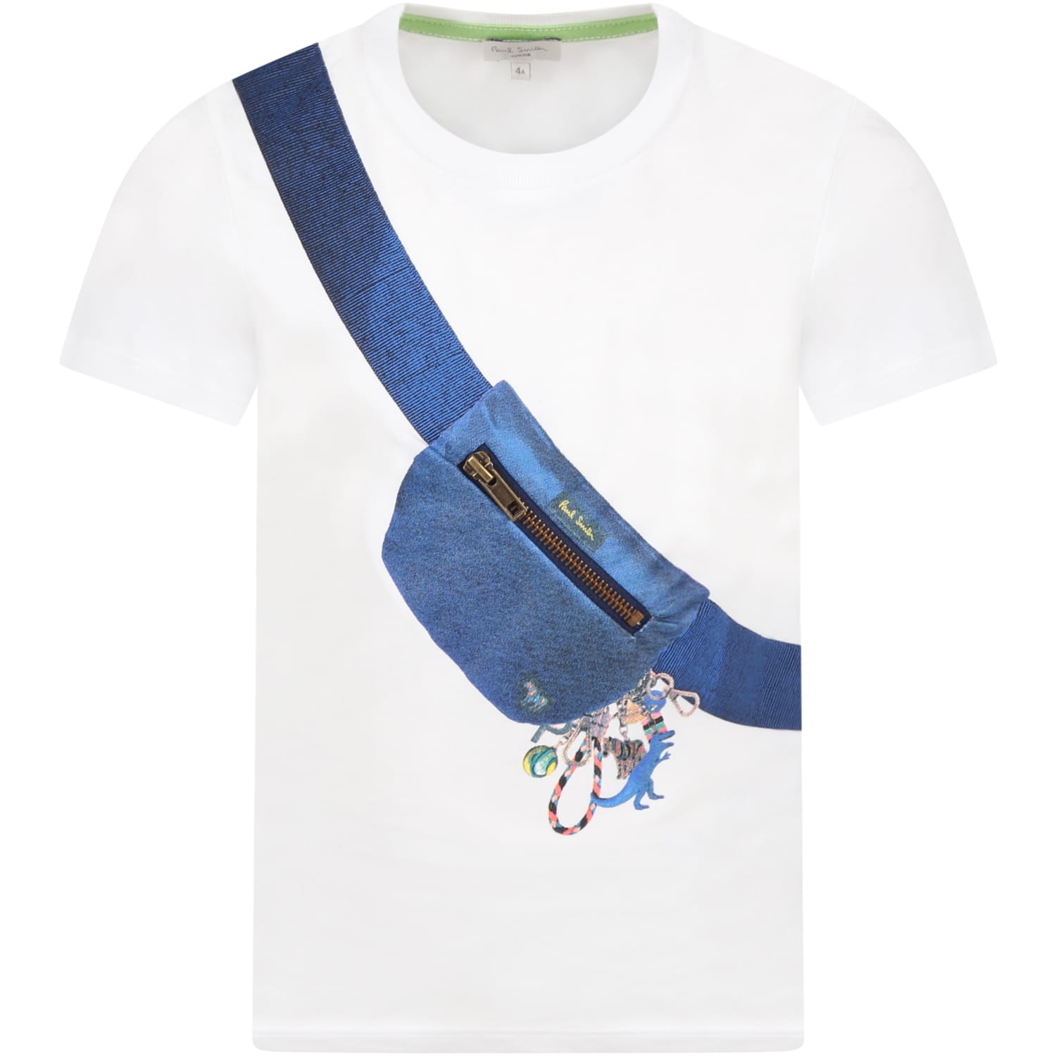 Paul Smith Junior White T-shirt For Boy With Print