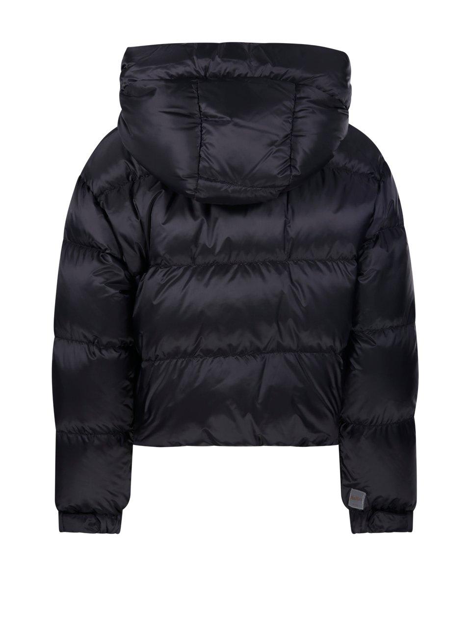 Shop Max Mara The Cube Hooded Padded Coat In Black