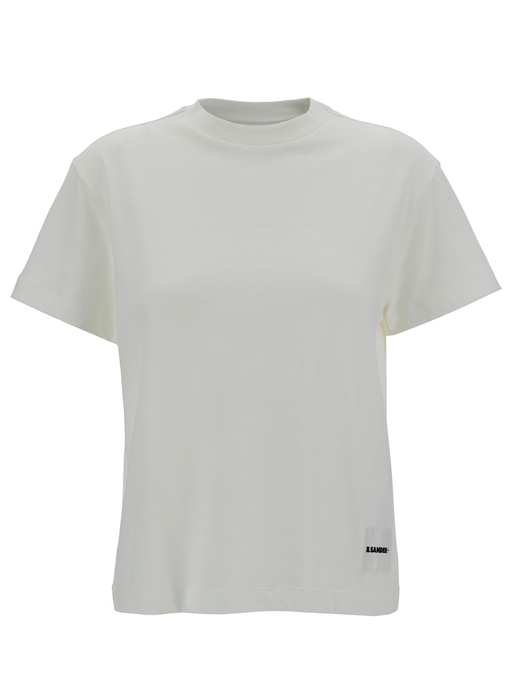 Shop Jil Sander 3 T-shirt Pack With Logo Patch In Cotton Woman In Multicolor