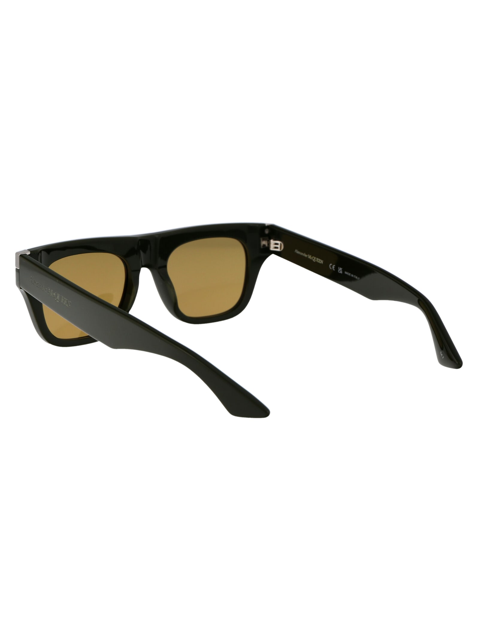 Shop Alexander Mcqueen Am0441s Sunglasses In 004 Green Green Brown