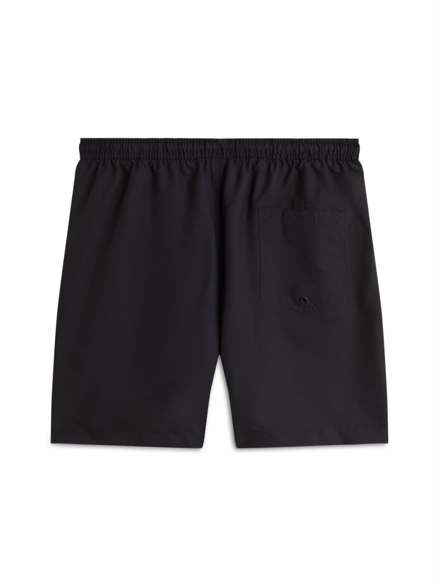 Fred Perry Swim Trunks With Back And Side Pockets In Black