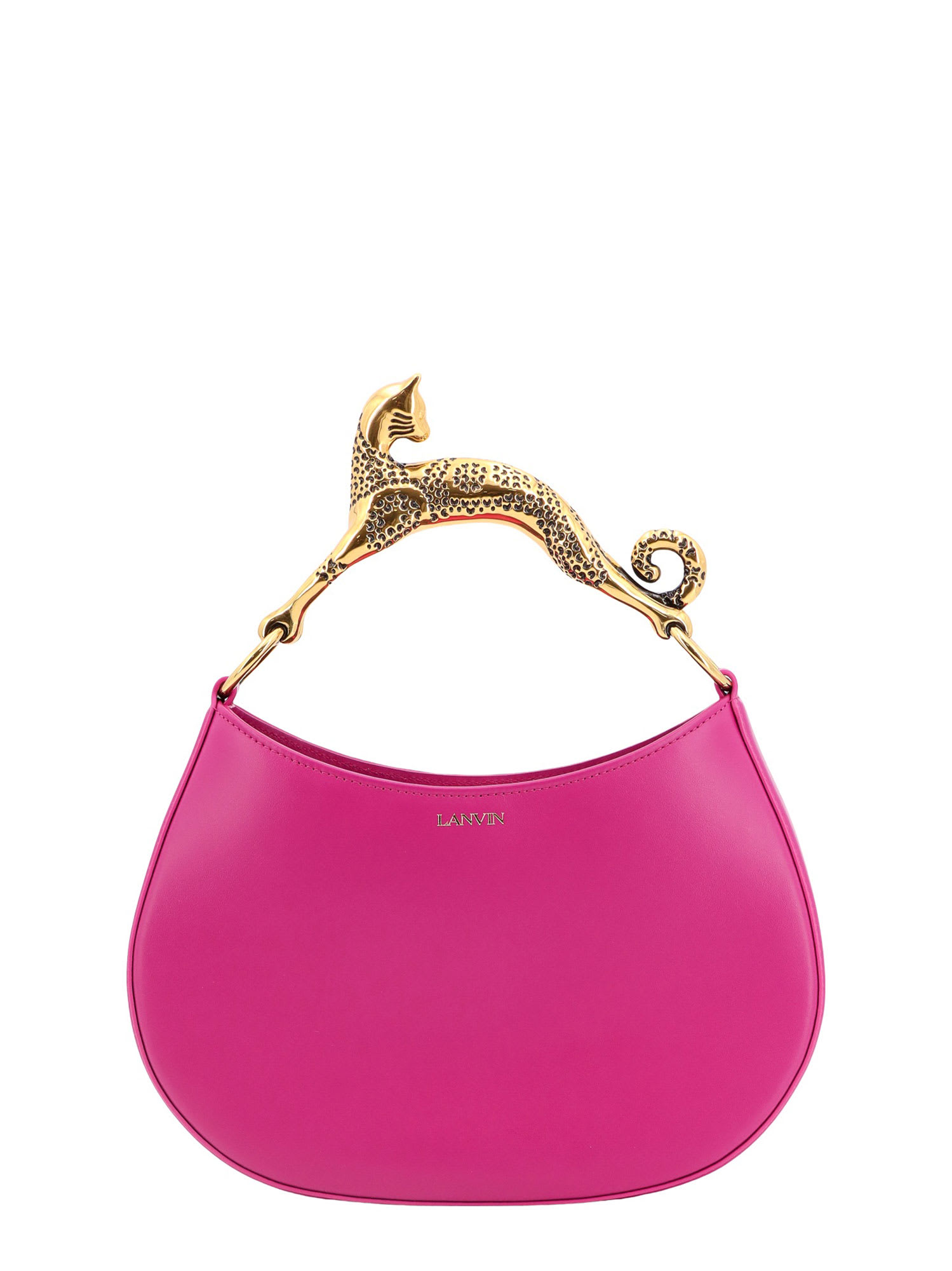 Shop Lanvin Hobo Gatto Handbag In Pink