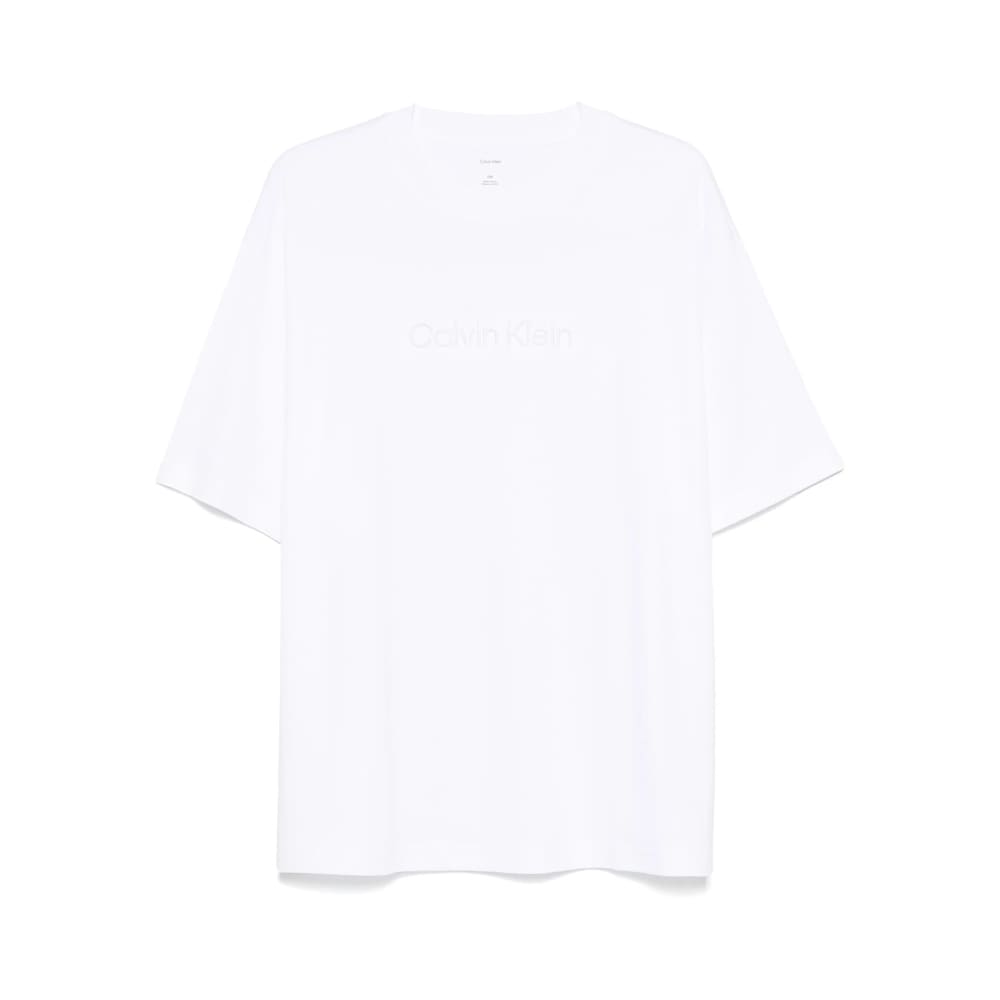 Calvin Klein T Shirt In Cotone In White