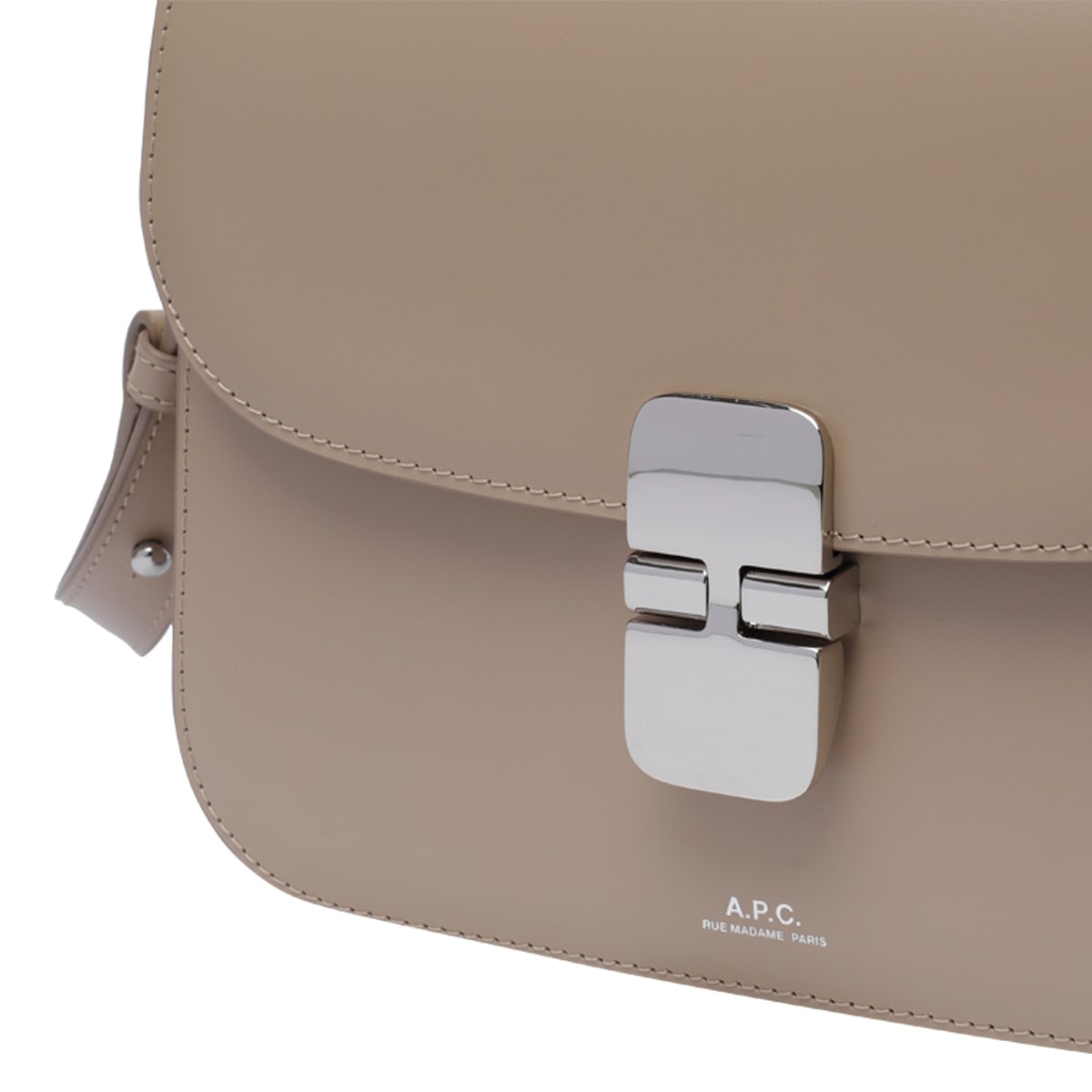 Shop Apc Grace Crossbody Bag In Beige