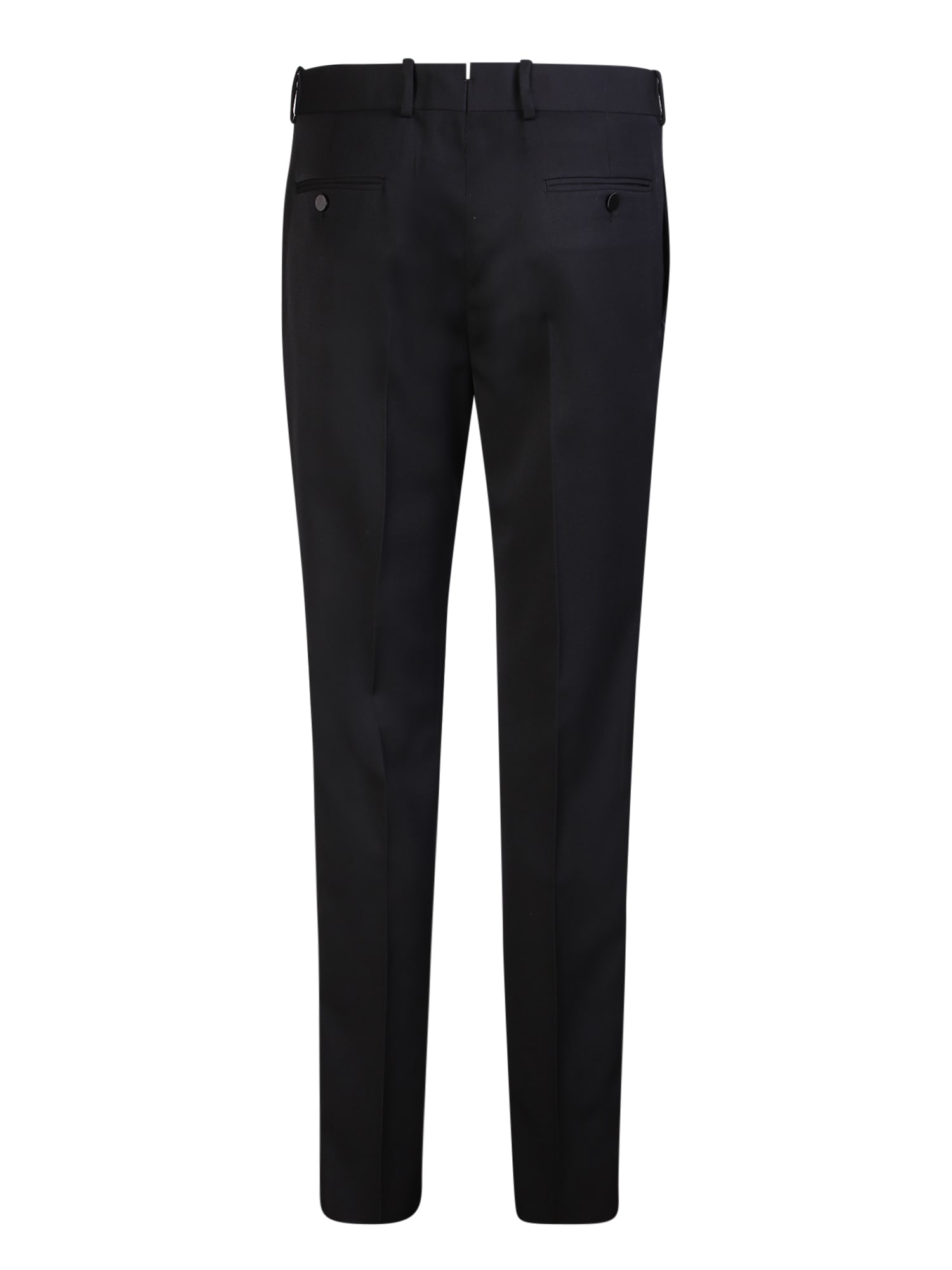 Shop Alexander Mcqueen Black Tailored Trousers