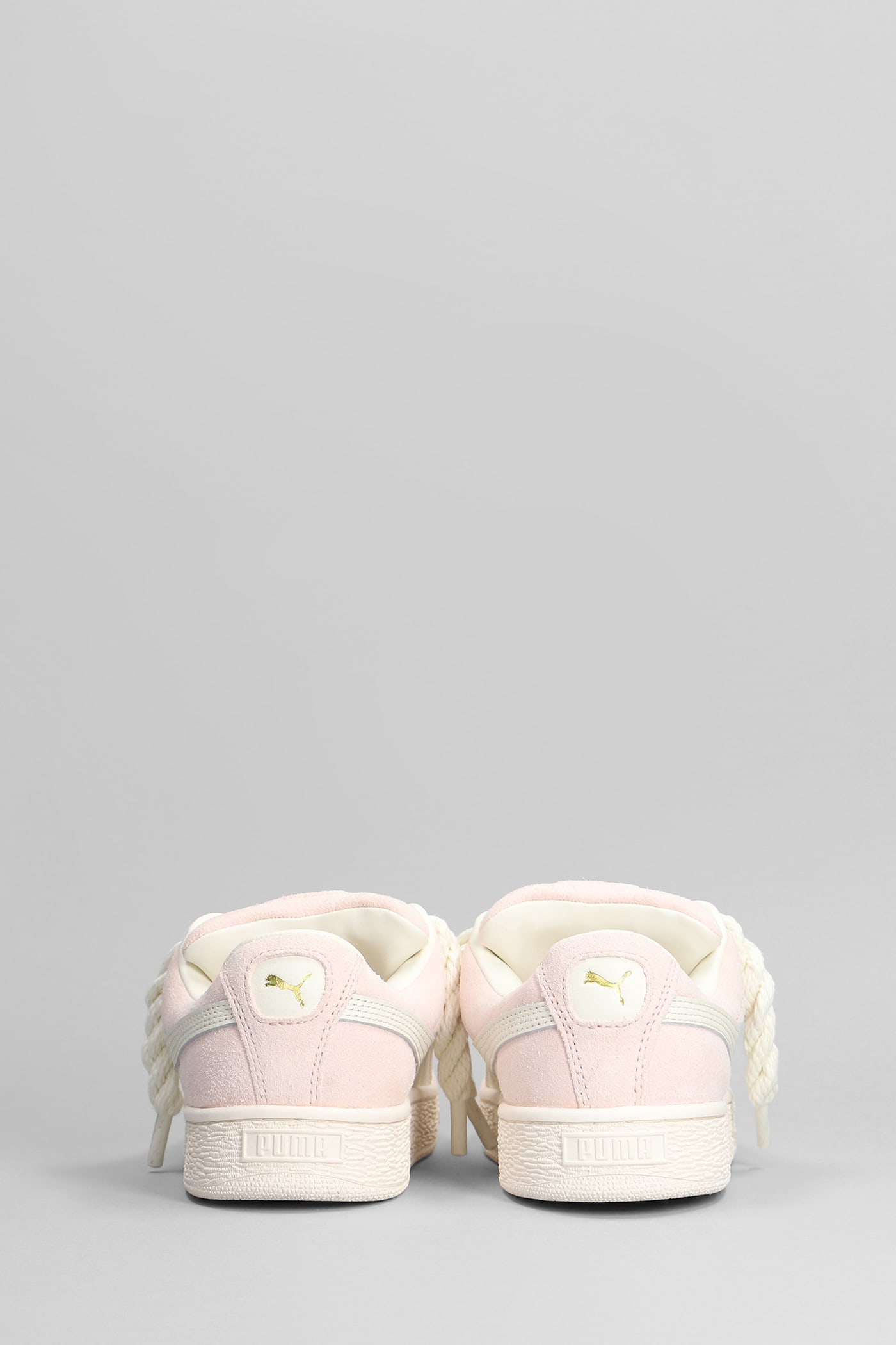Puma Suede Xl Grape Sneakers In Rose-pink Suede In Rose-pink